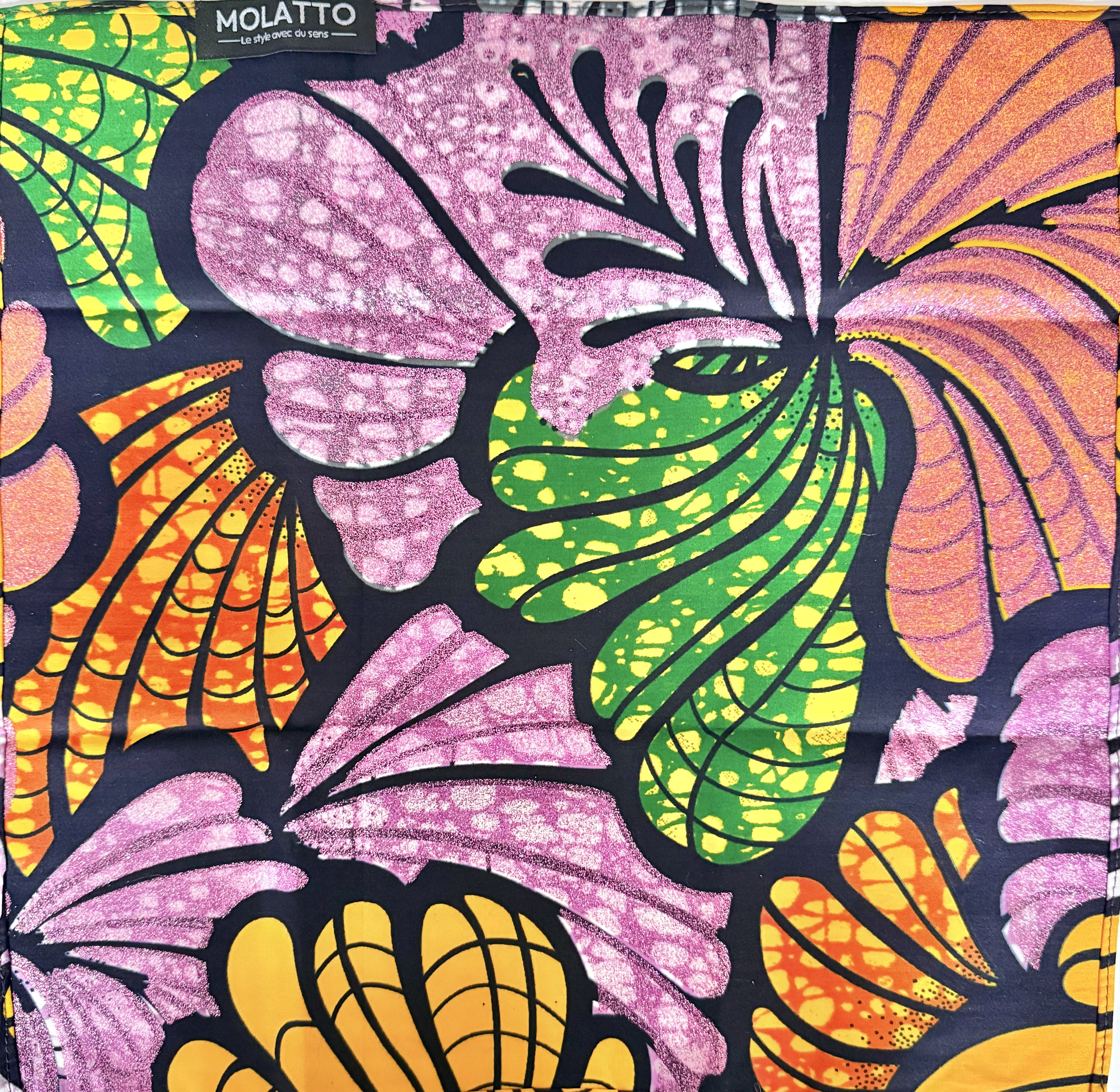 Pochette coton en Super Wax – L’élégance qui ose la couleur