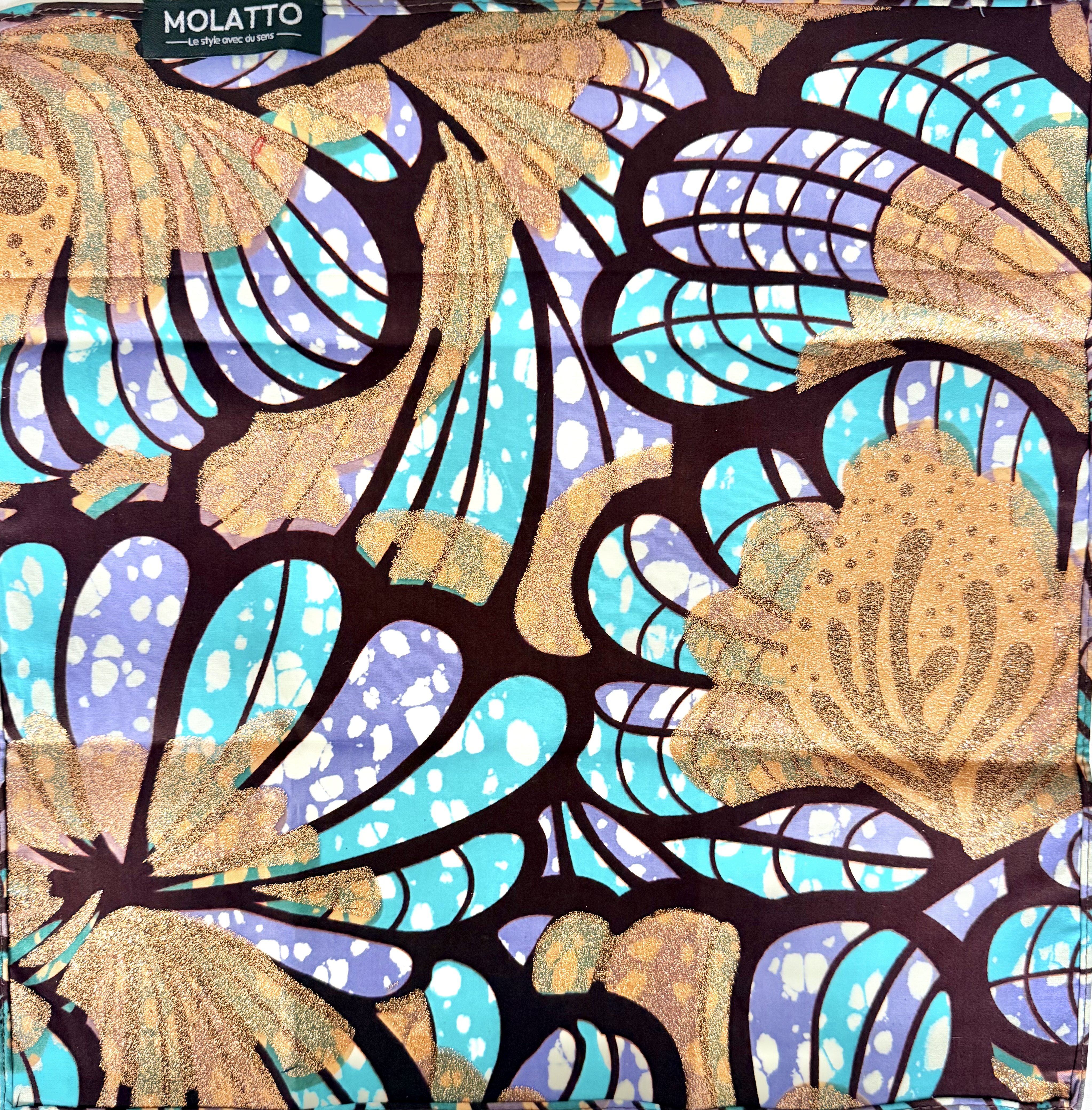 Pochette coton en Super Wax – L’élégance qui ose la couleur