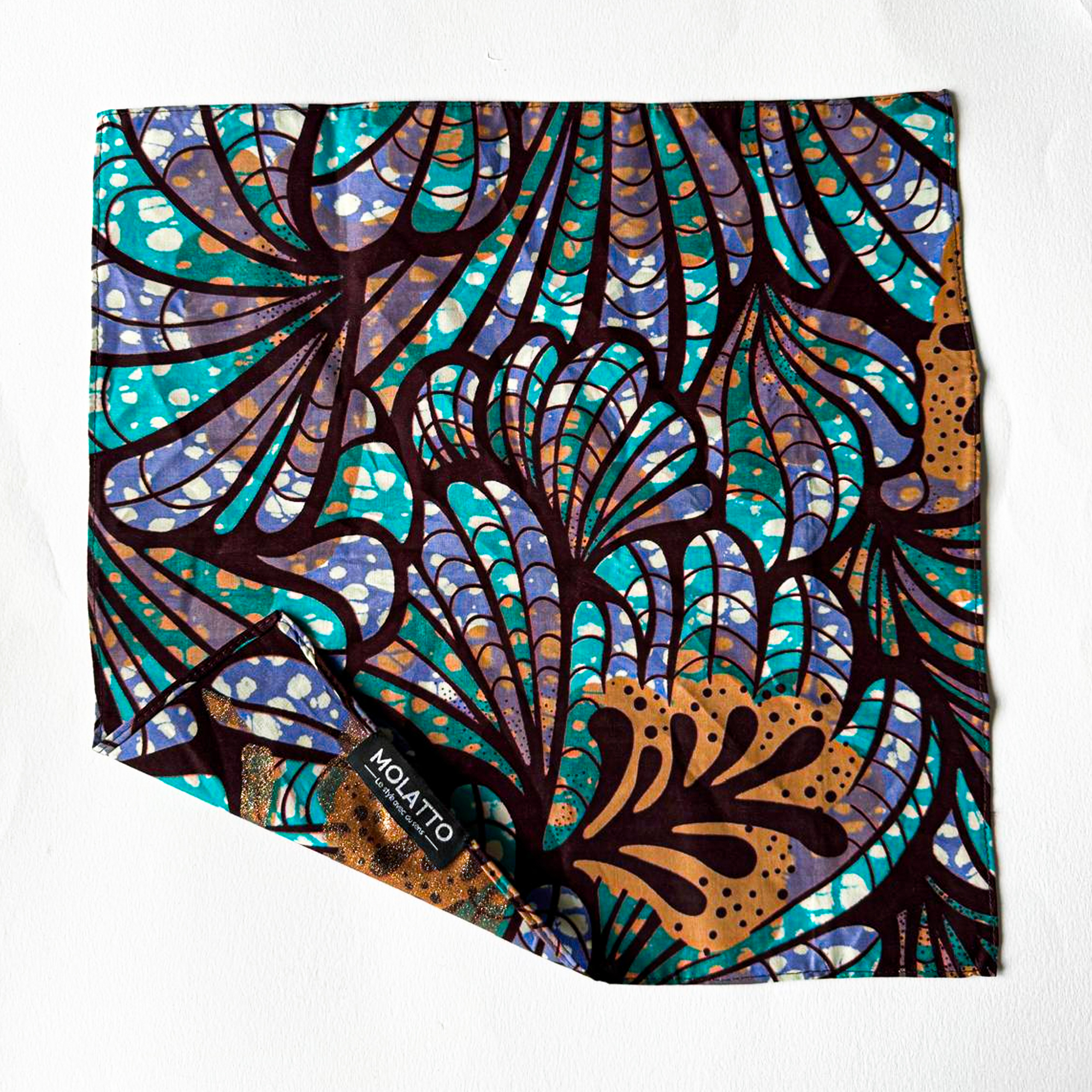 Pochette coton en Super Wax – L’élégance qui ose la couleur