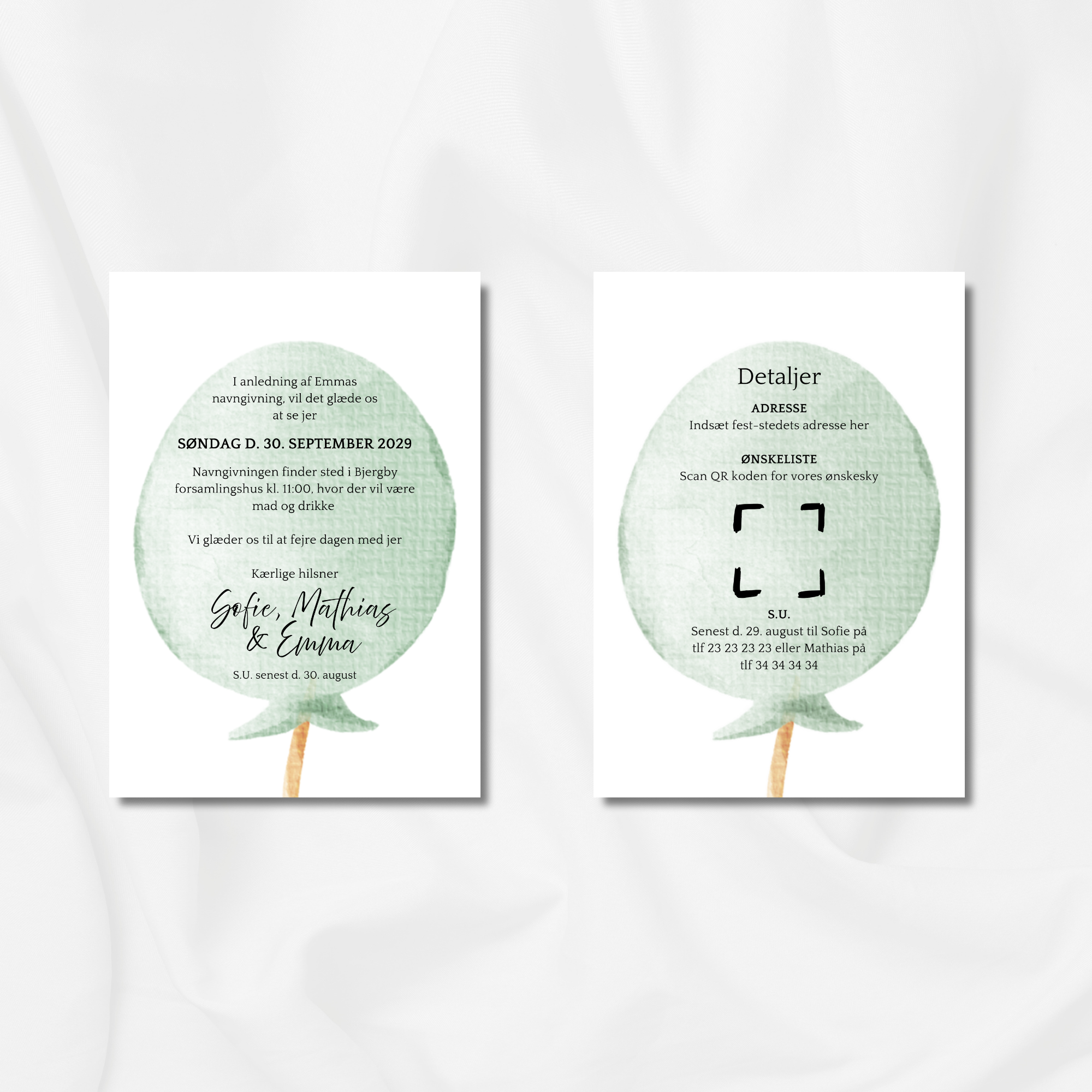 Grøn ballon - Navngivning