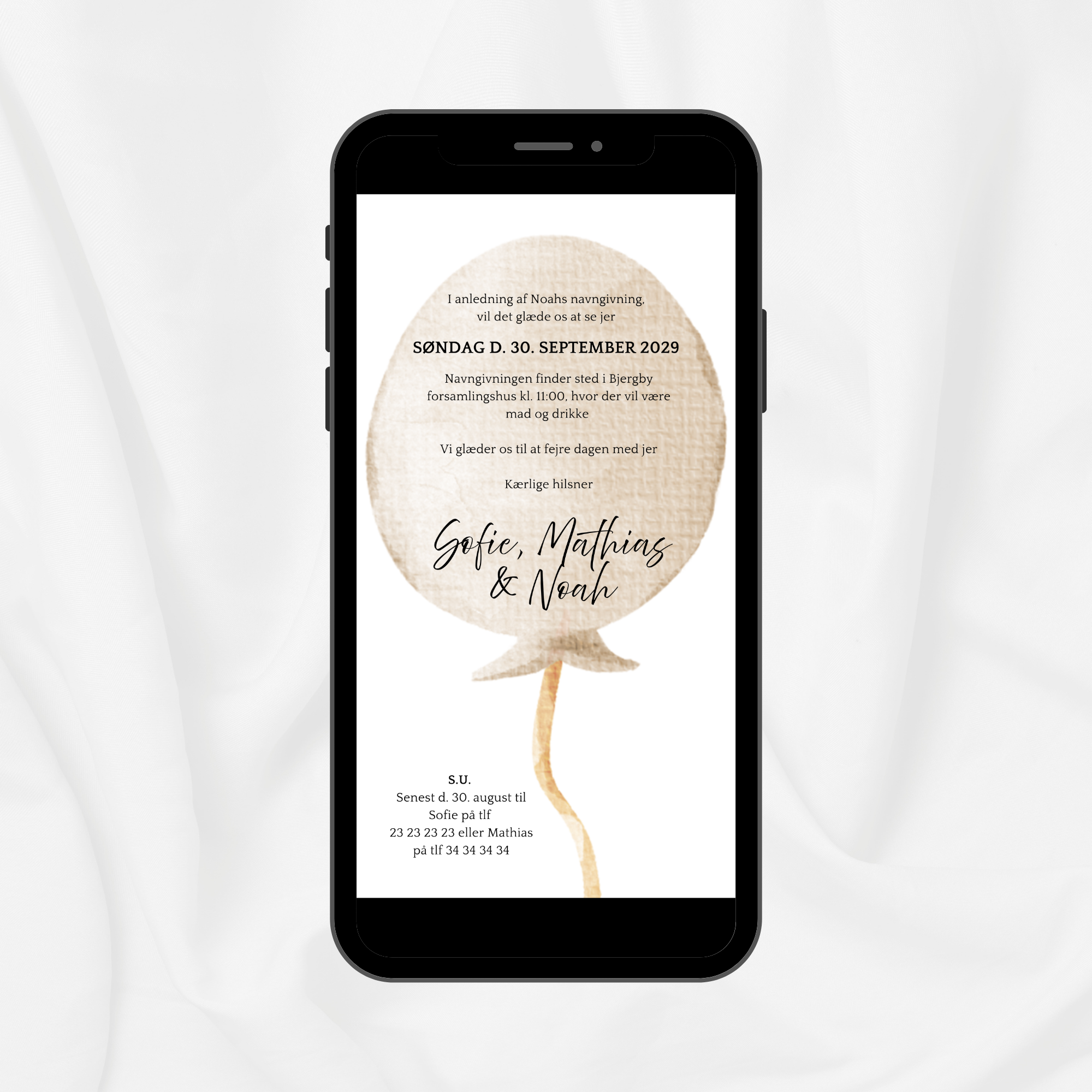 Beige ballon - Navngivning