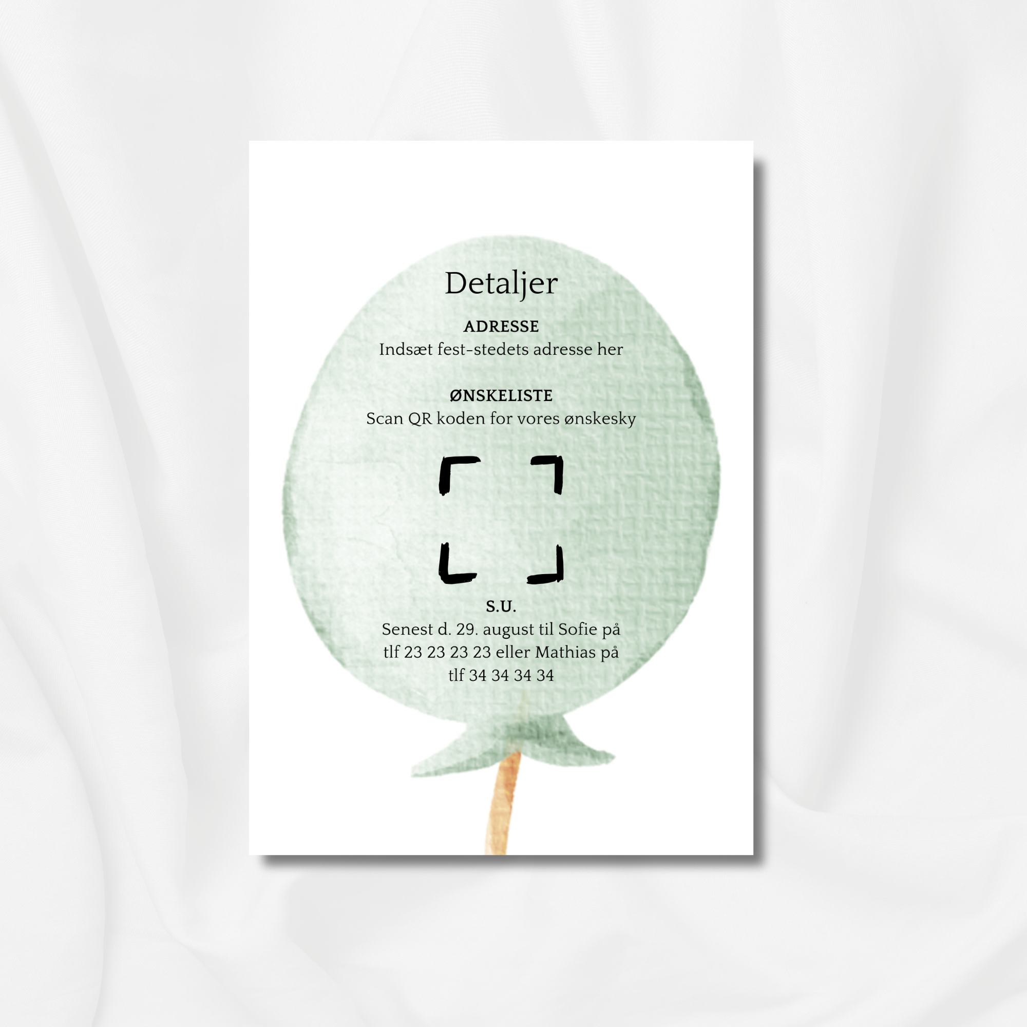 Grøn ballon - Navngivning