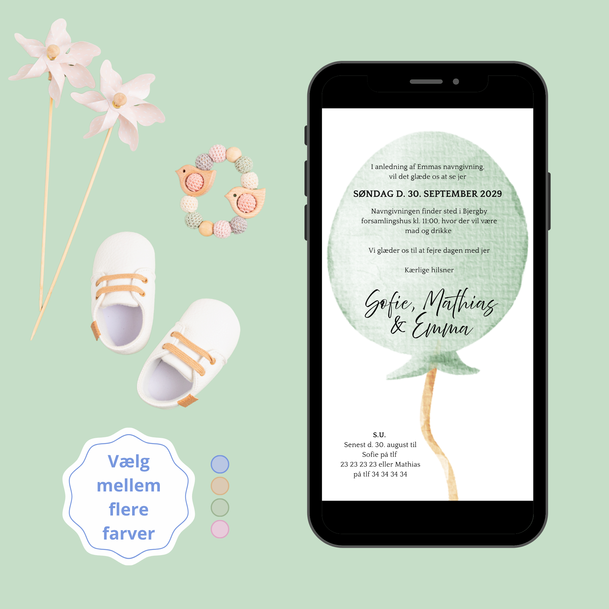 Grøn ballon - Navngivning