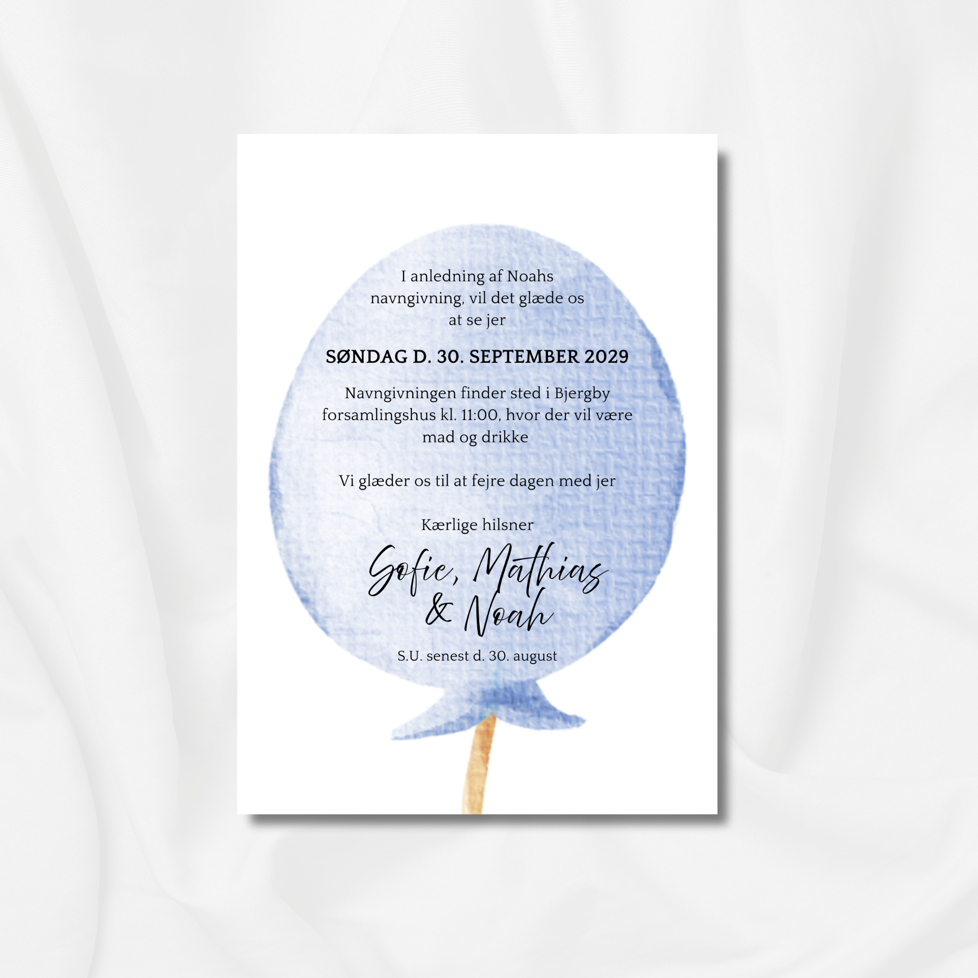 Blå ballon - Navngivning