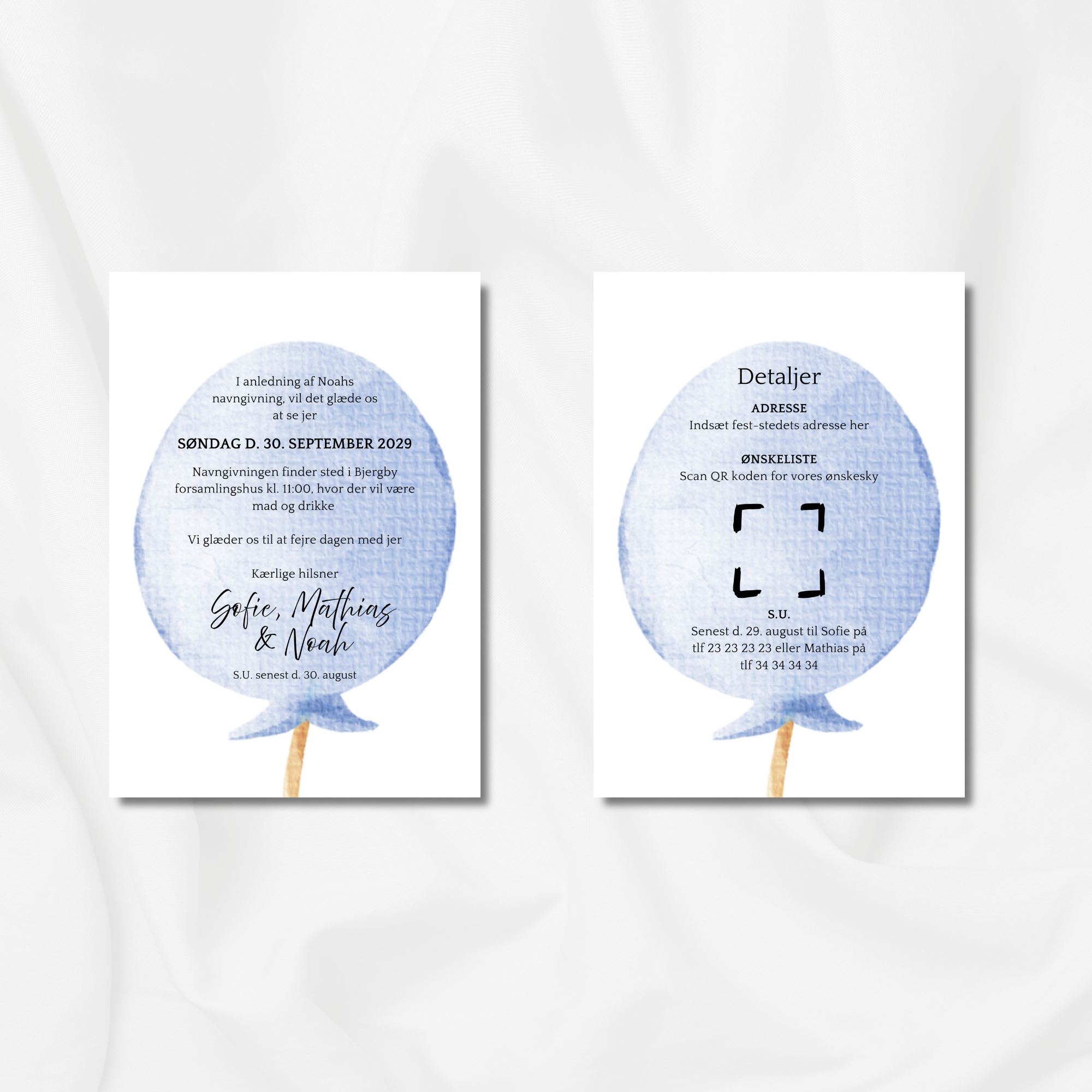 Blå ballon - Navngivning