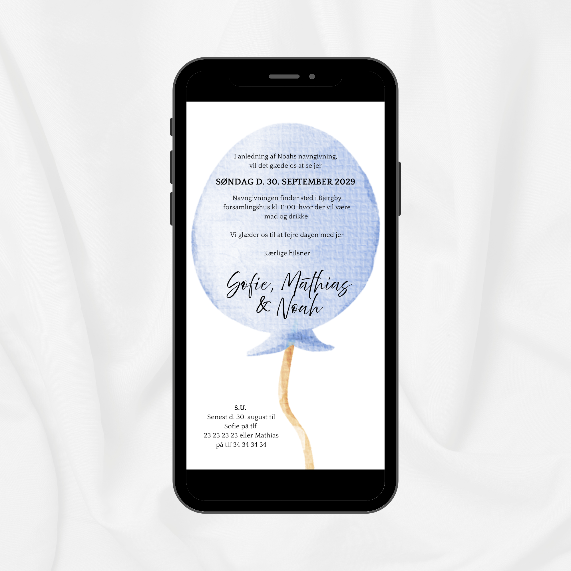 Blå ballon - Navngivning