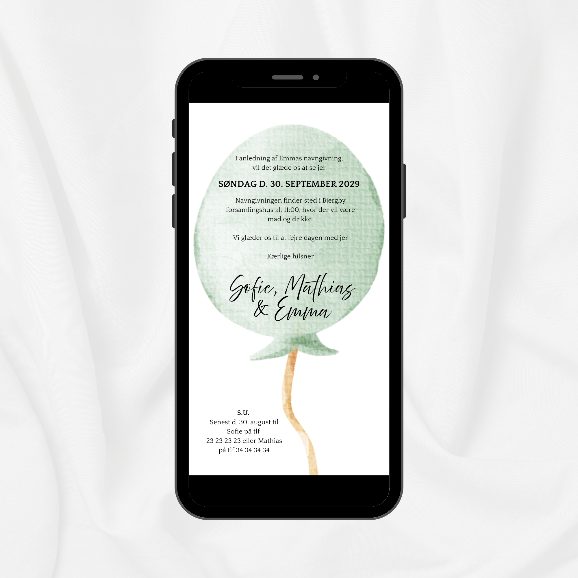 Grøn ballon - Navngivning