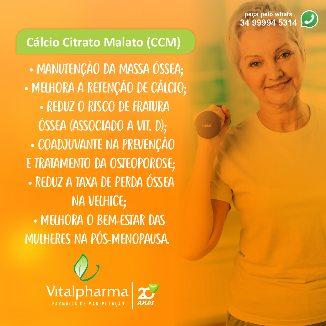 Cálcio Citrato Malato (CCM)