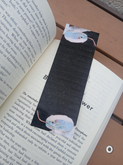 Blue Snake Bookmark