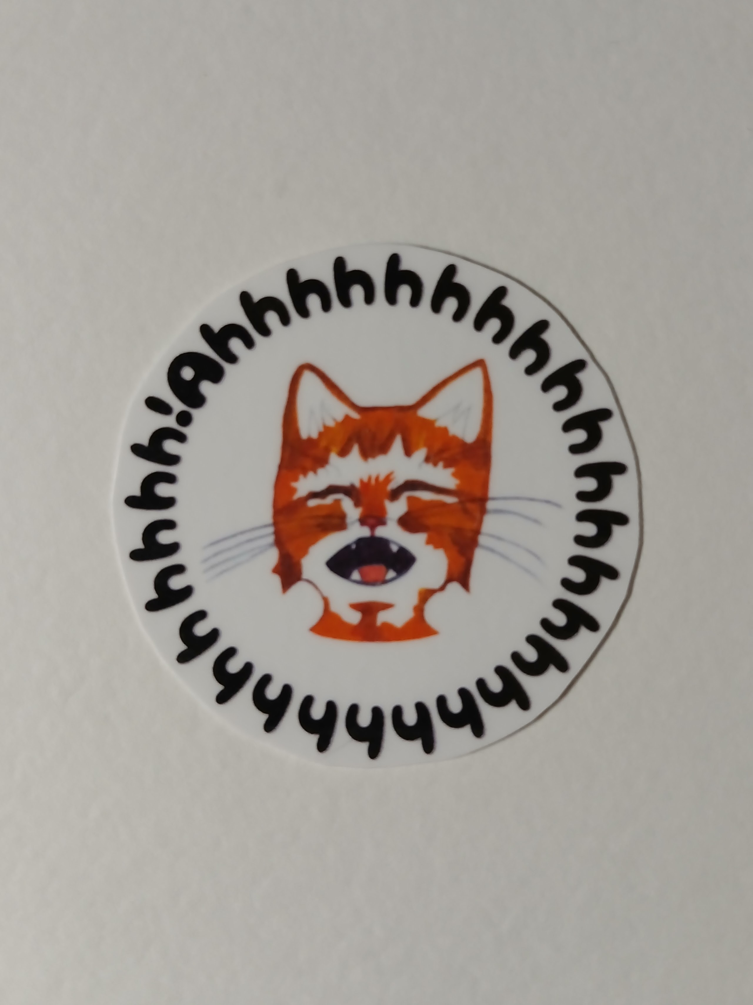 Ahhhh! Sticker