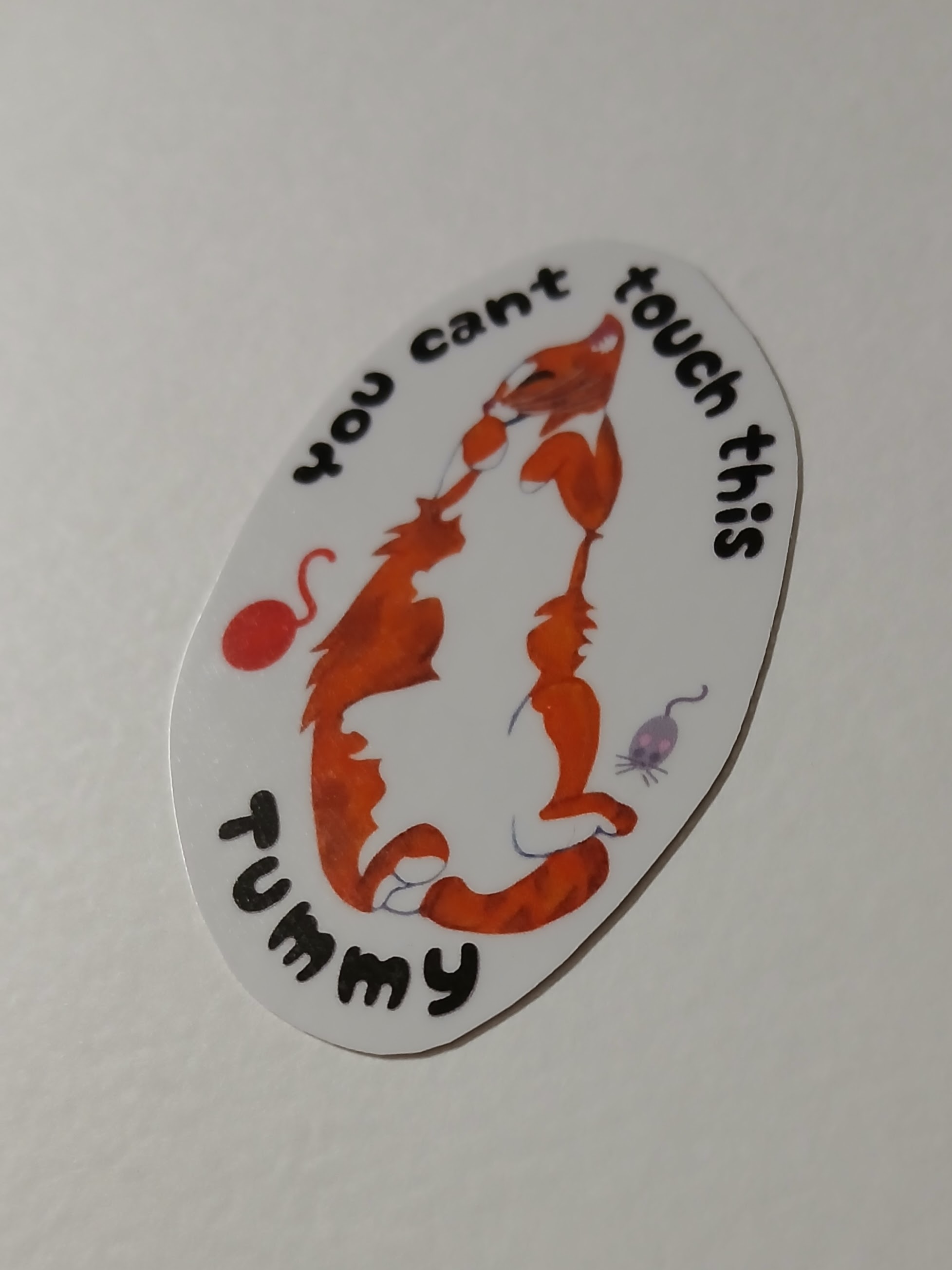 No Tummy Sticker