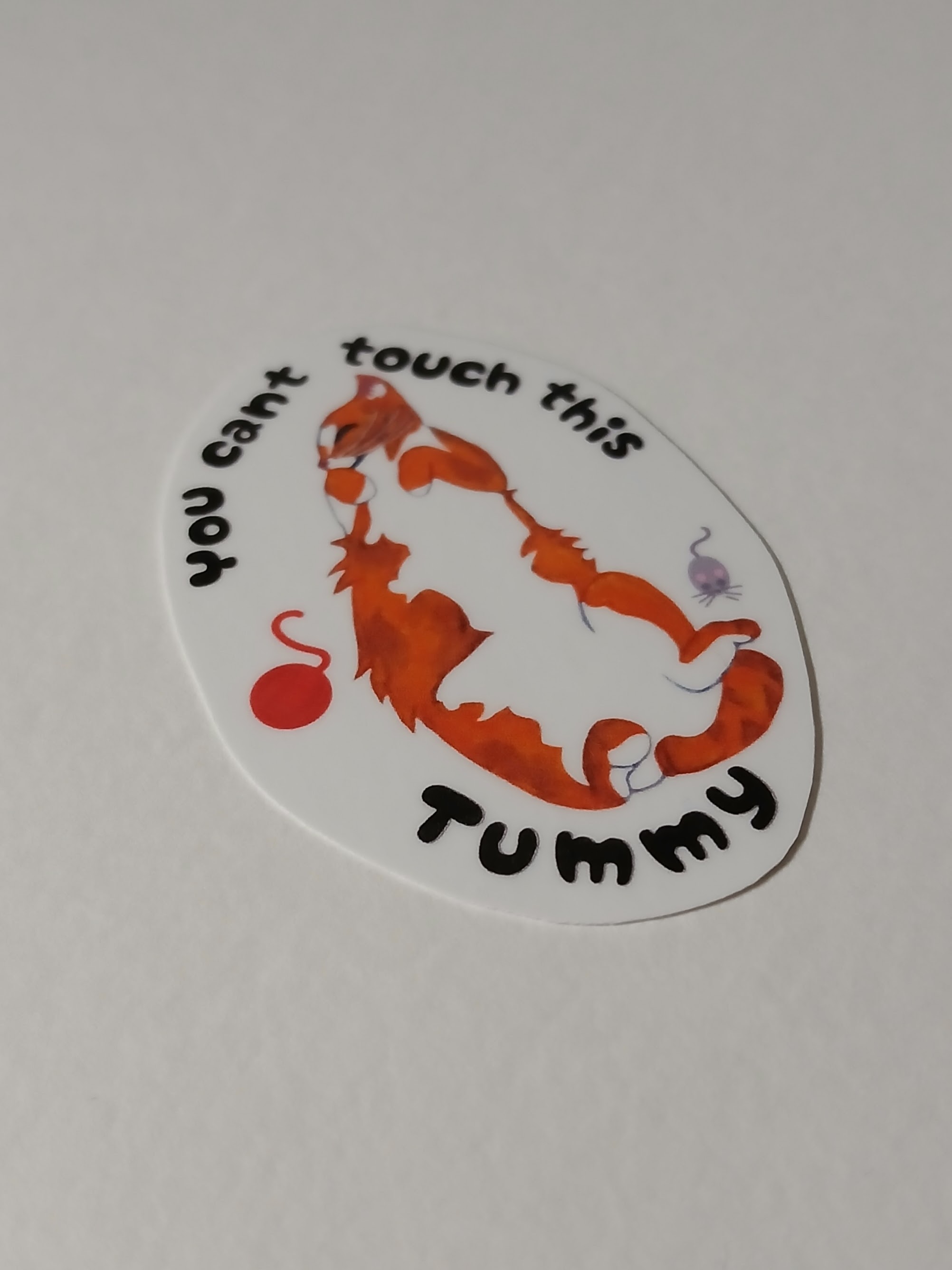 No Tummy Sticker