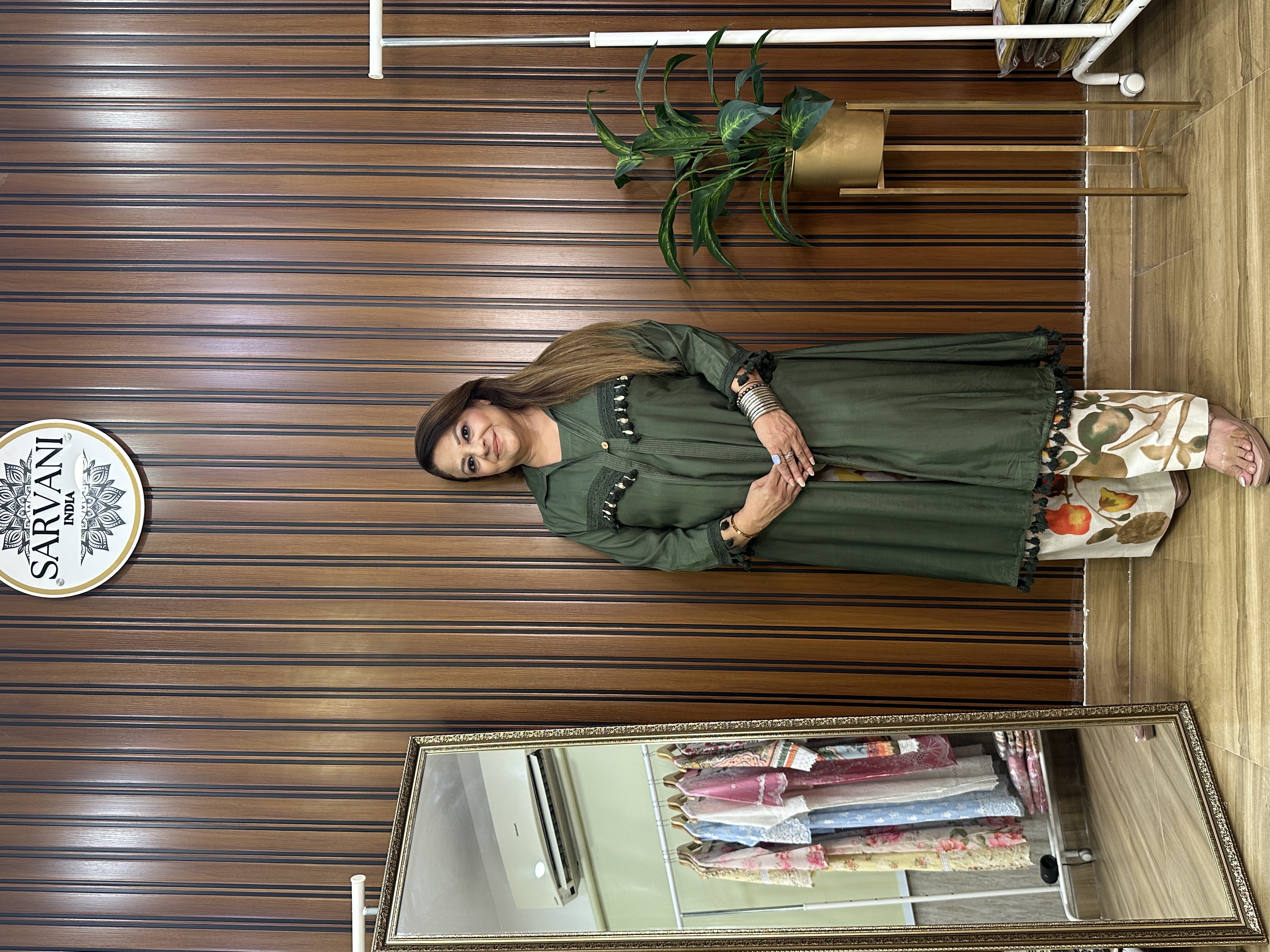 Olive Green Three piece co-ord set