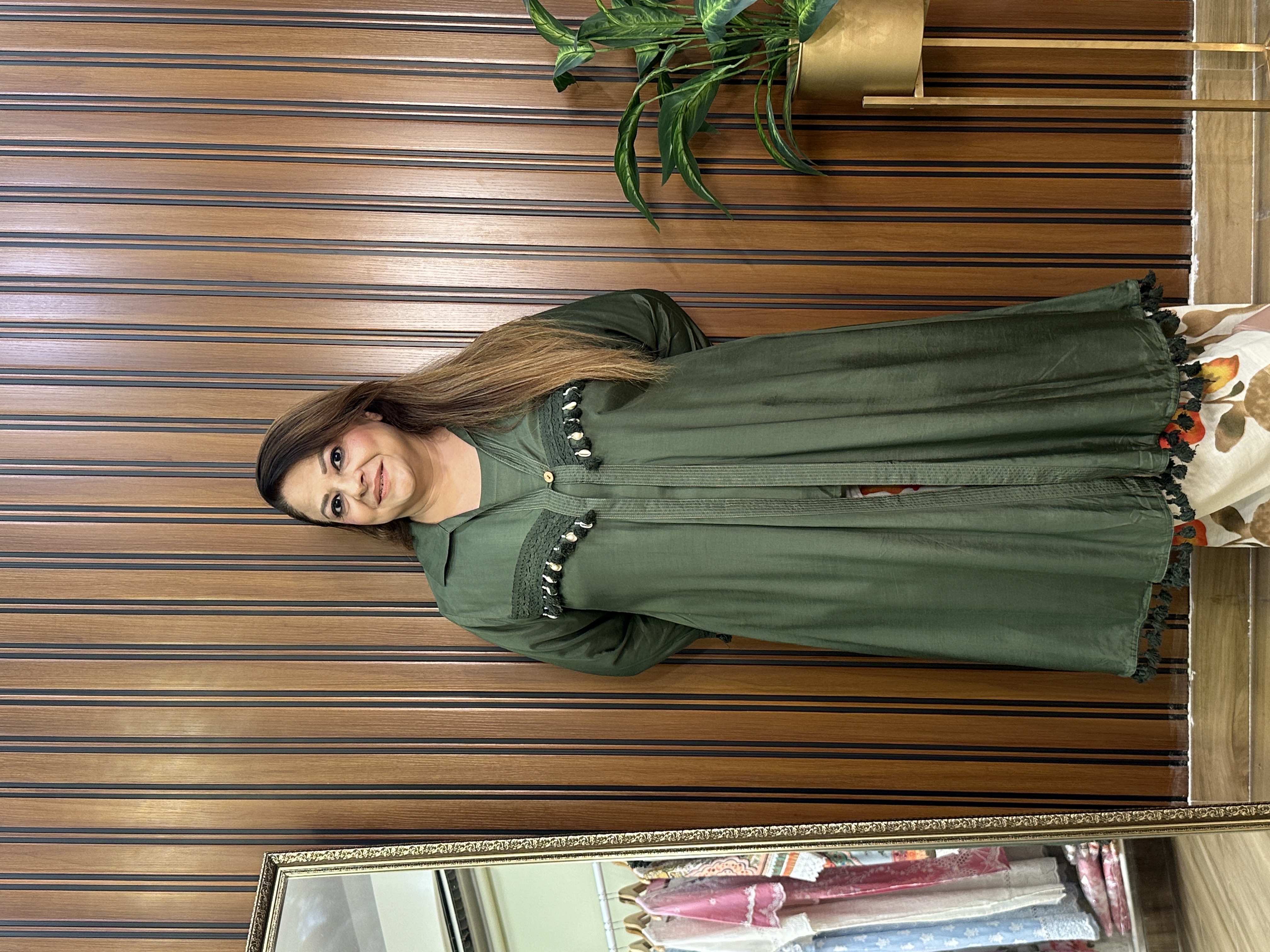 Olive Green Three piece co-ord set