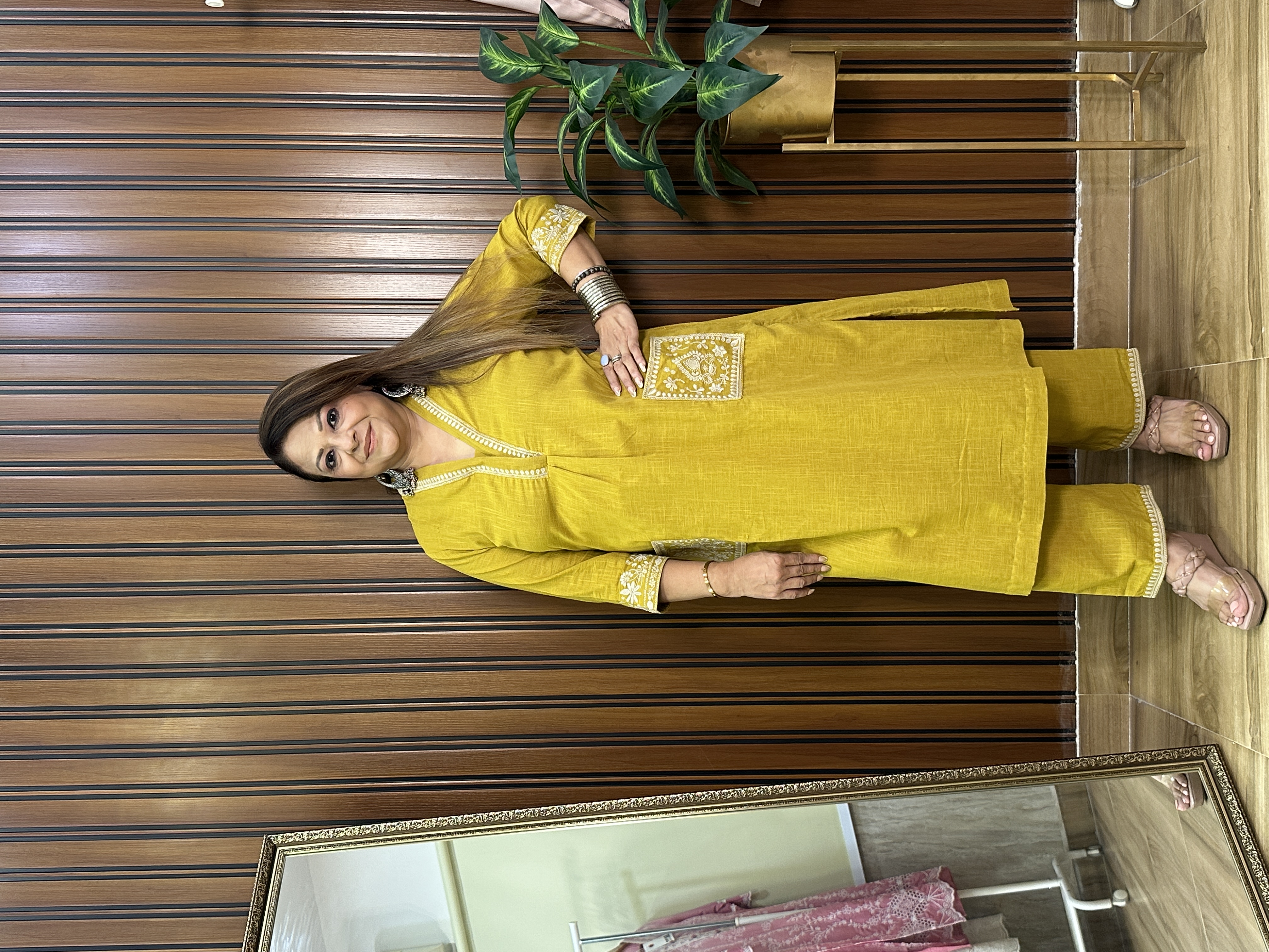 Mustard Yellow Kurta Set