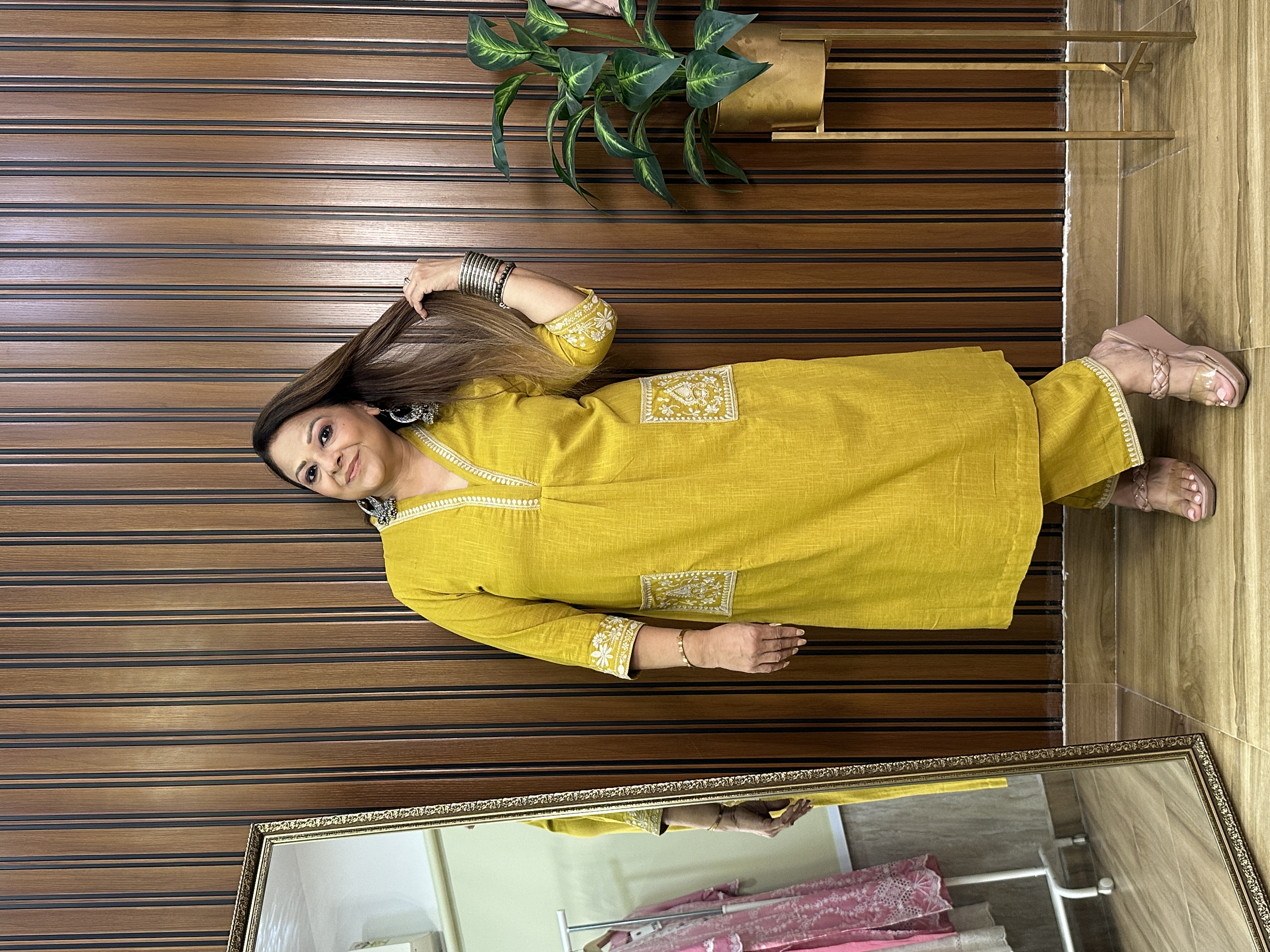 Mustard Yellow Kurta Set