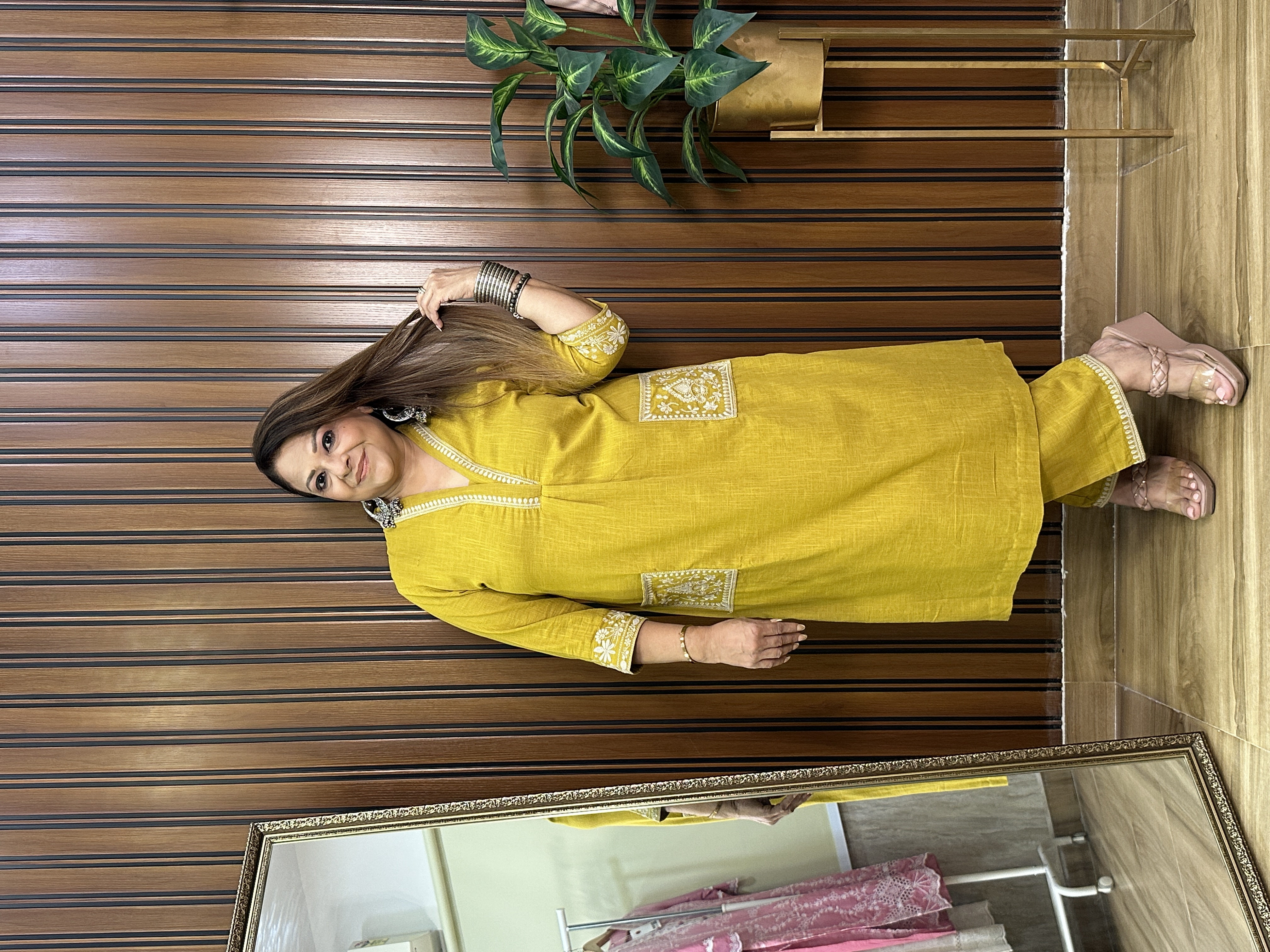 Mustard Yellow Kurta Set
