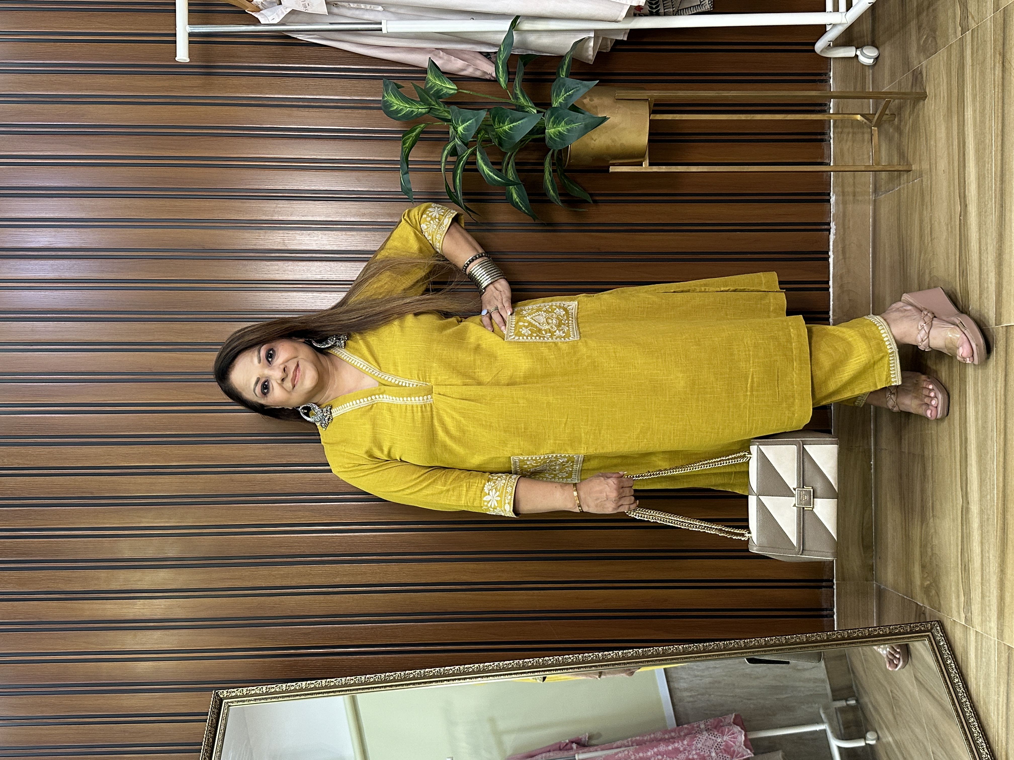 Mustard Yellow Kurta Set