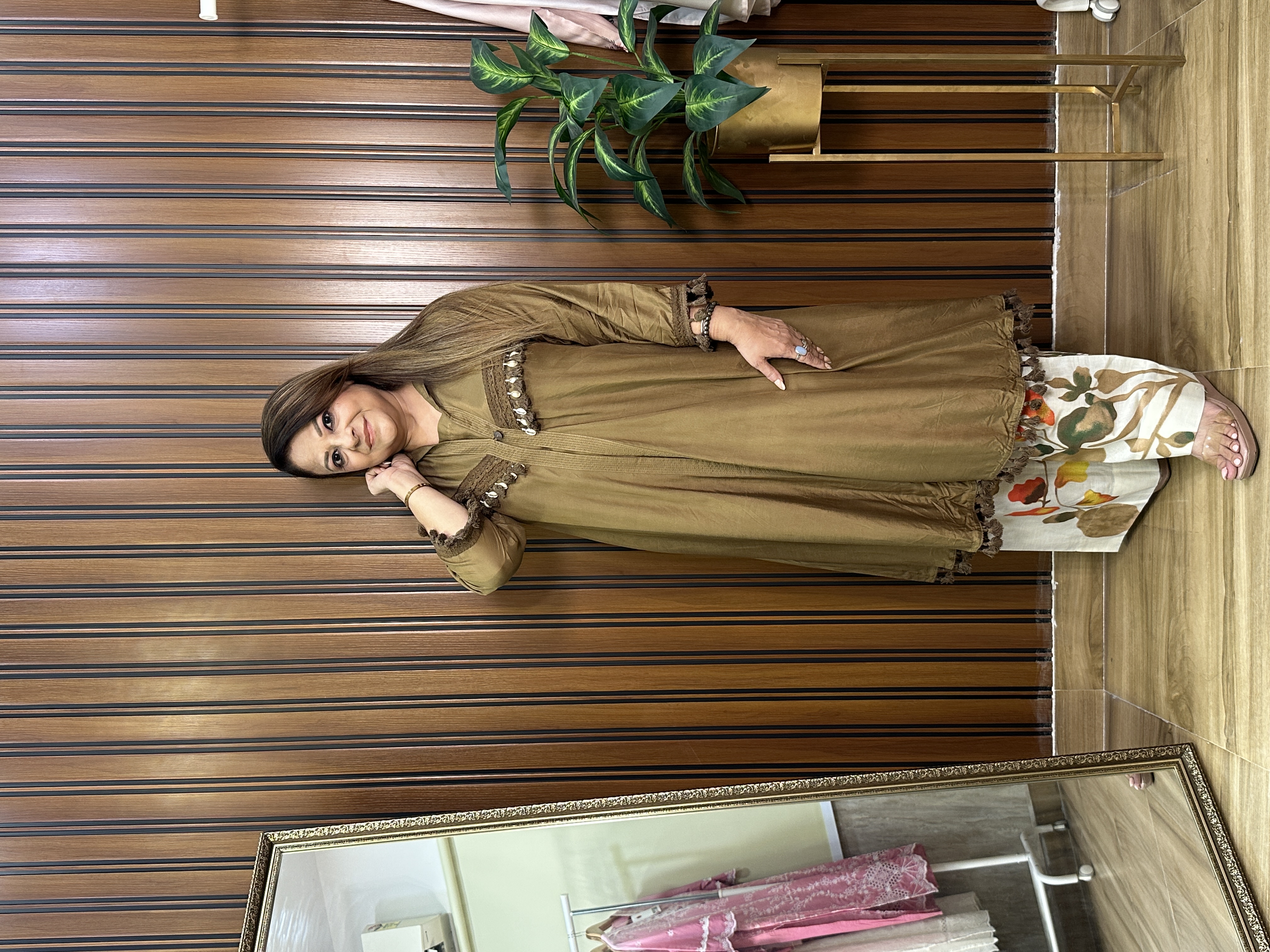 Brown three piece co-ord set