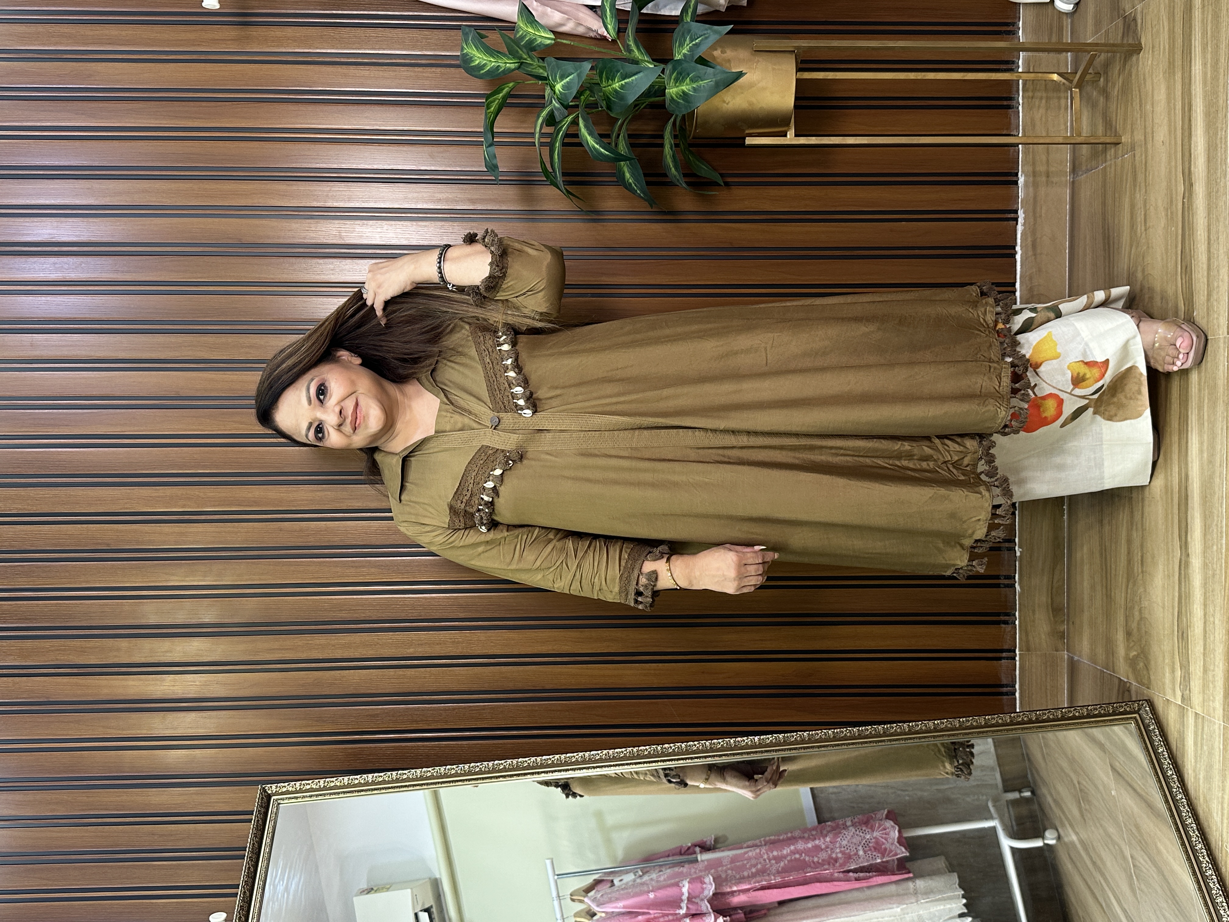 Brown three piece co-ord set