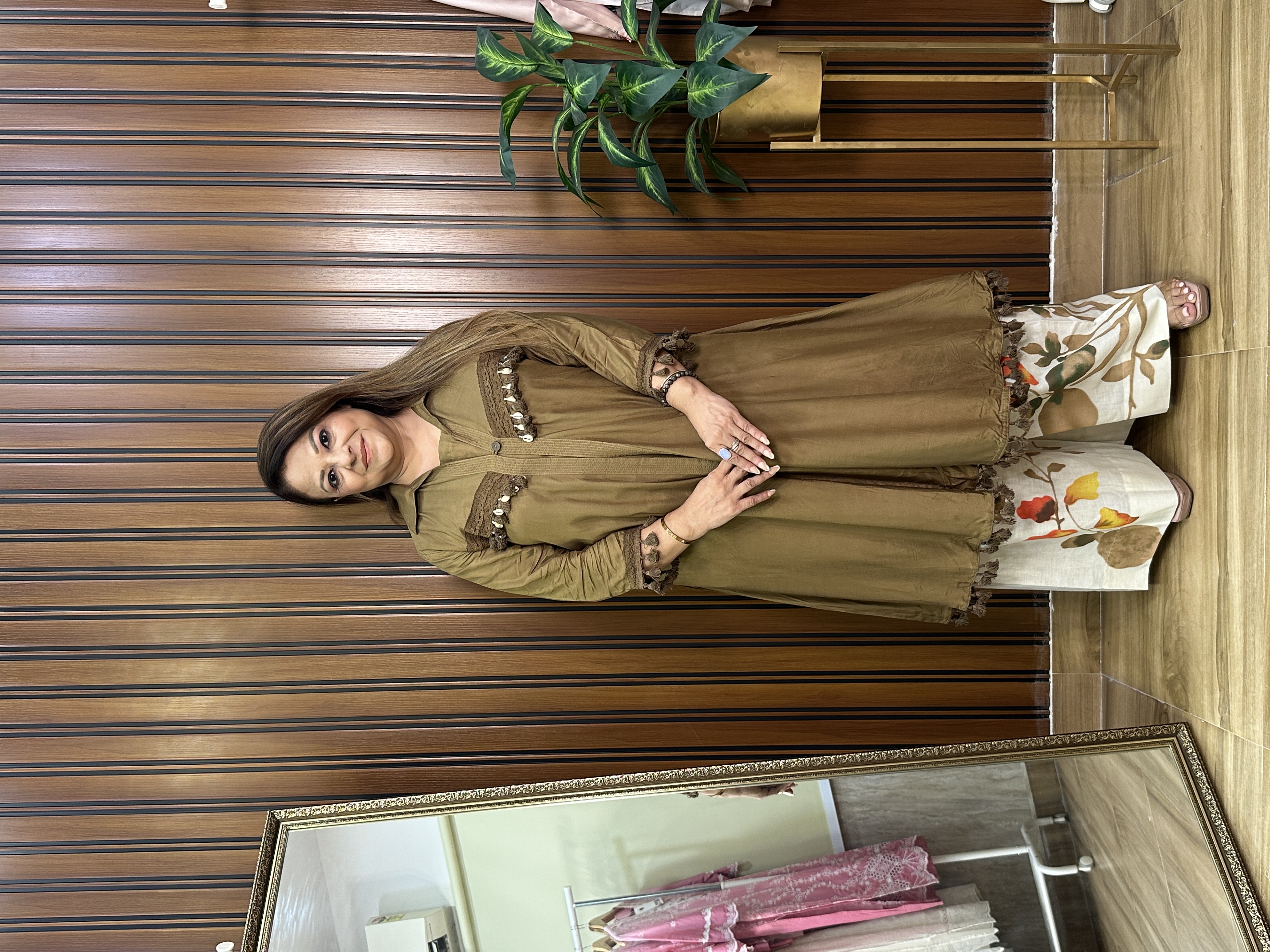 Brown three piece co-ord set