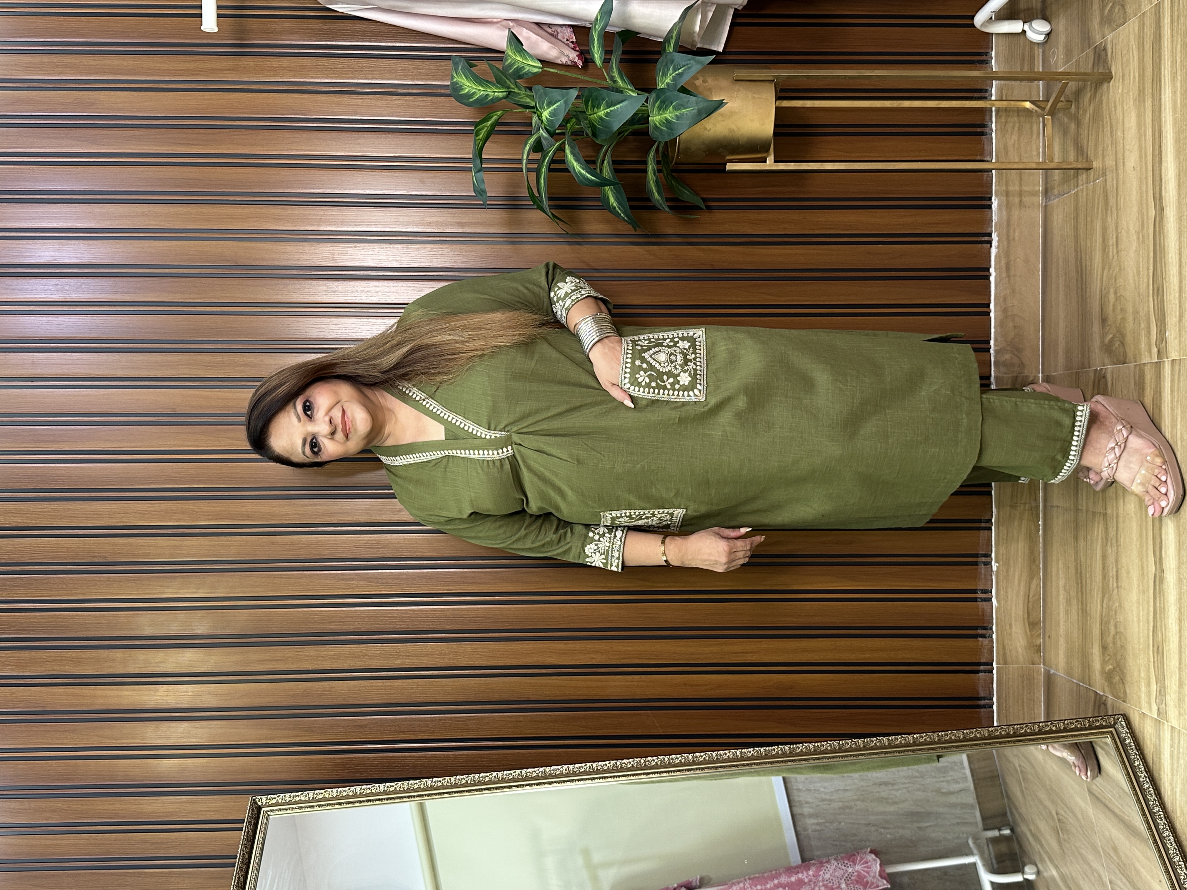 Green Kurta Set