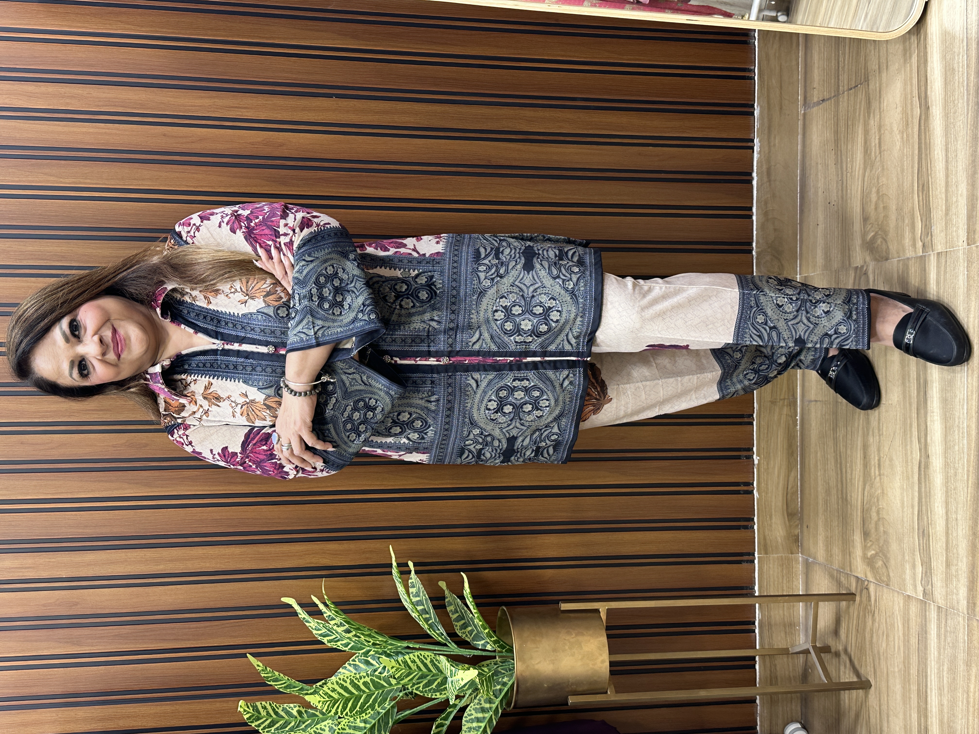 Royal Printed Winter co ord Set