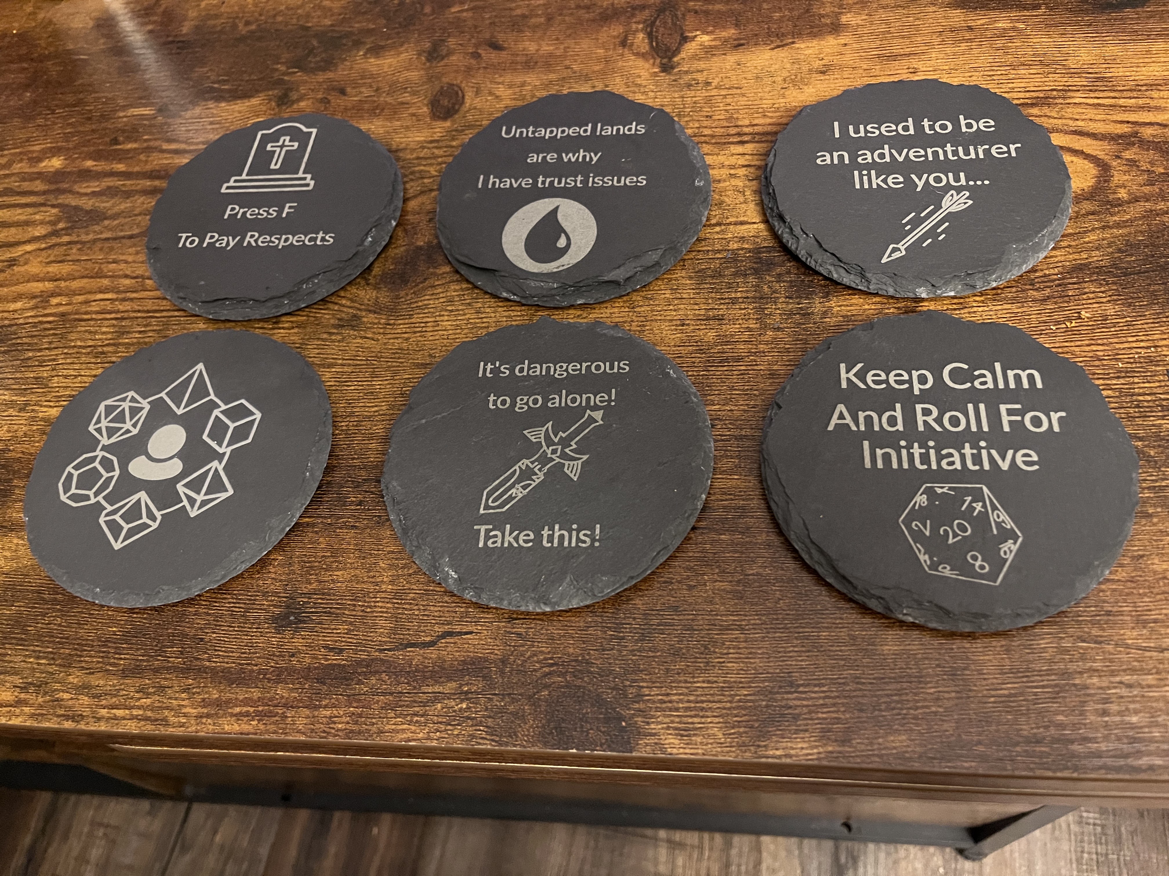 Custom Slate Coasters
