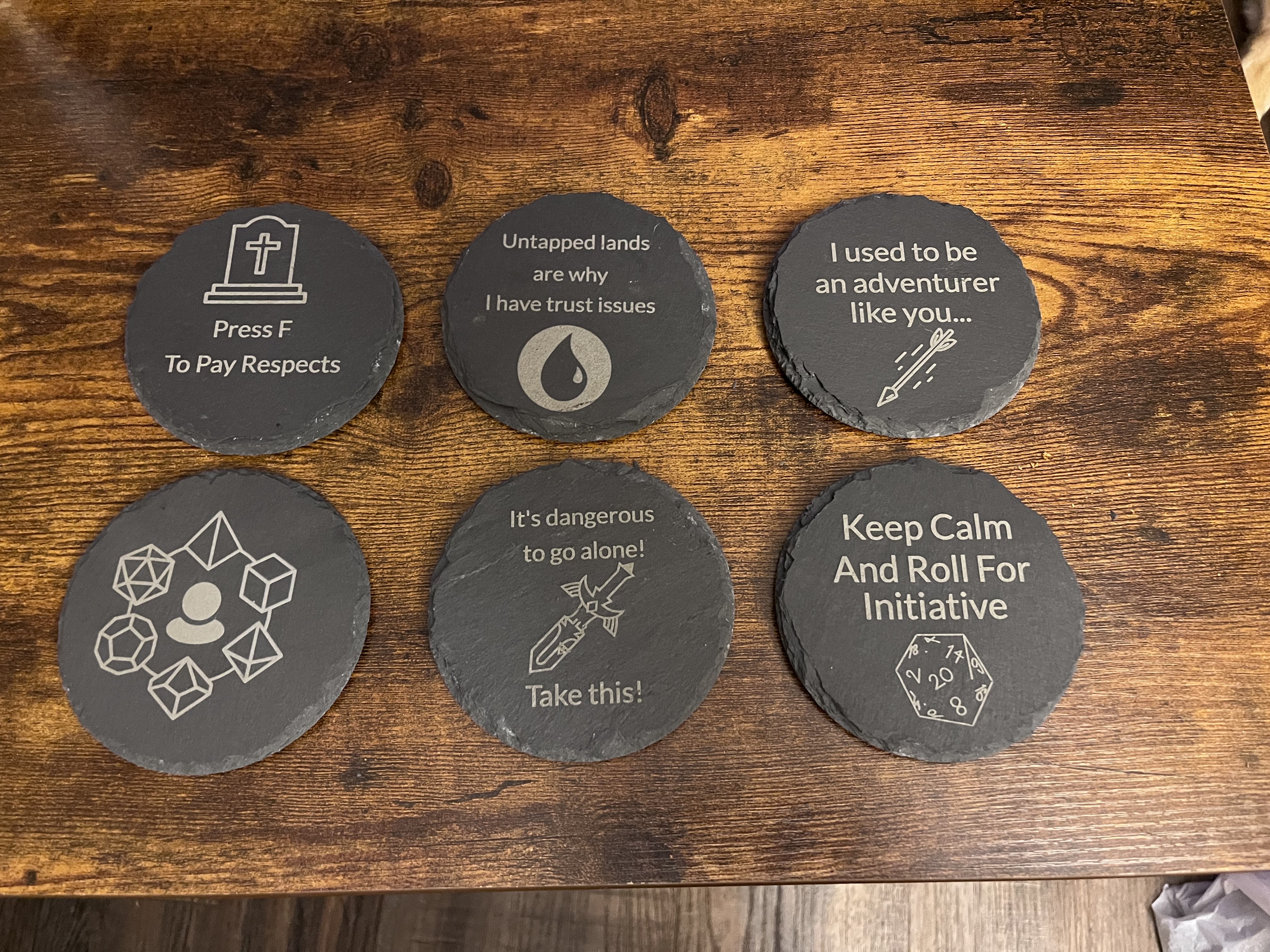 Custom Slate Coasters