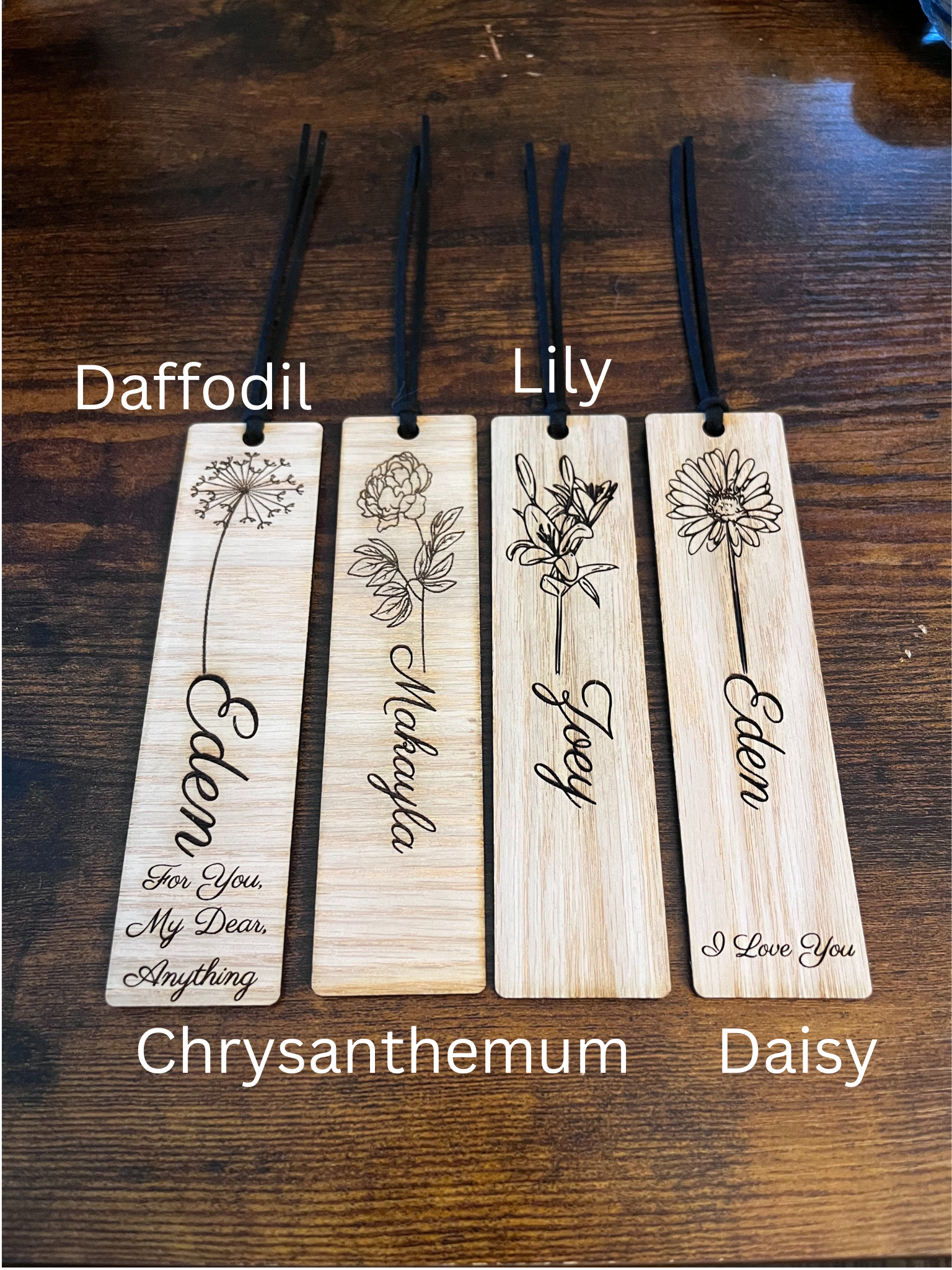 Personalized Wooden Bookmark