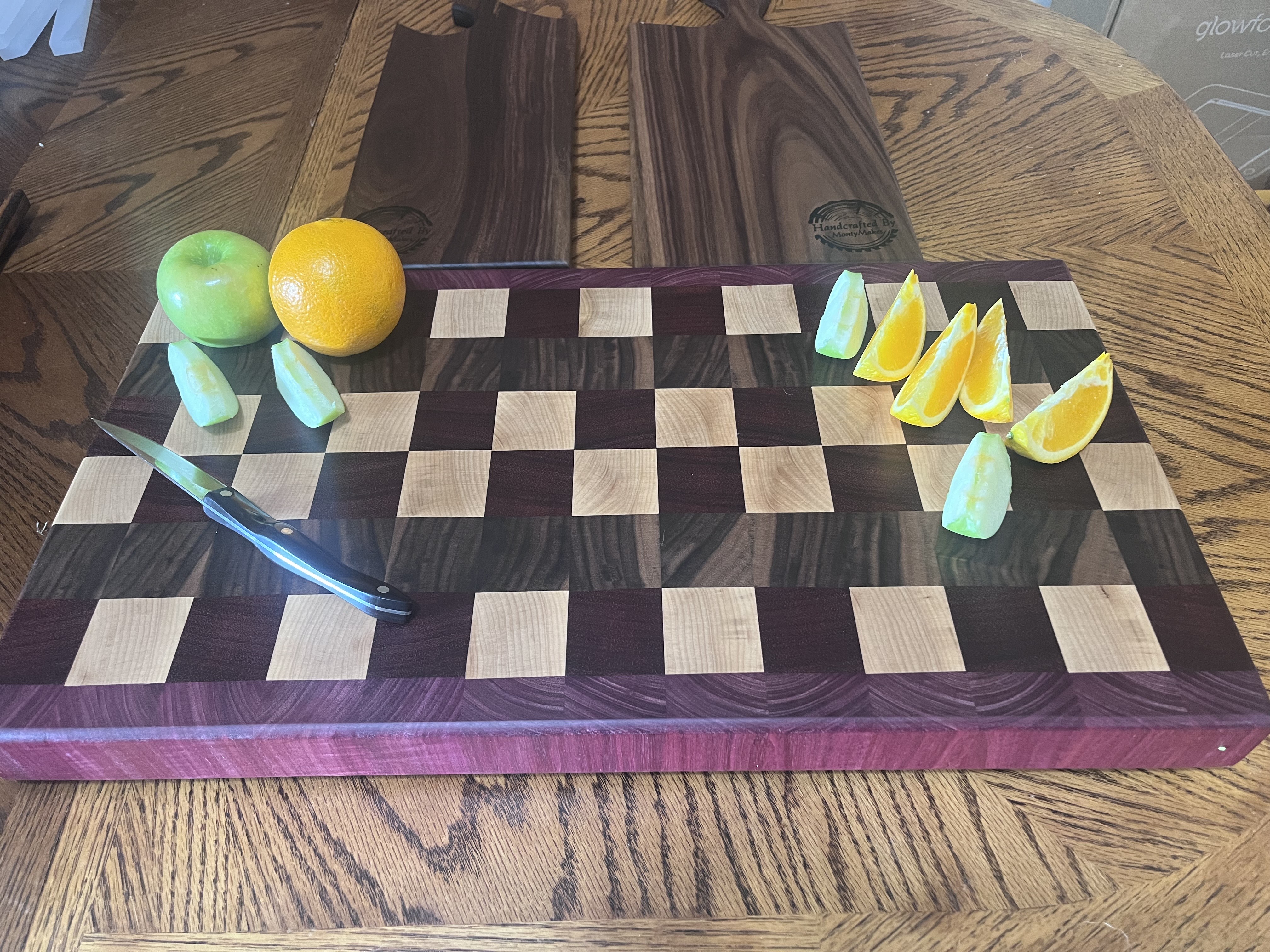 Handcrafted Wooden End Grain Cutting Board
