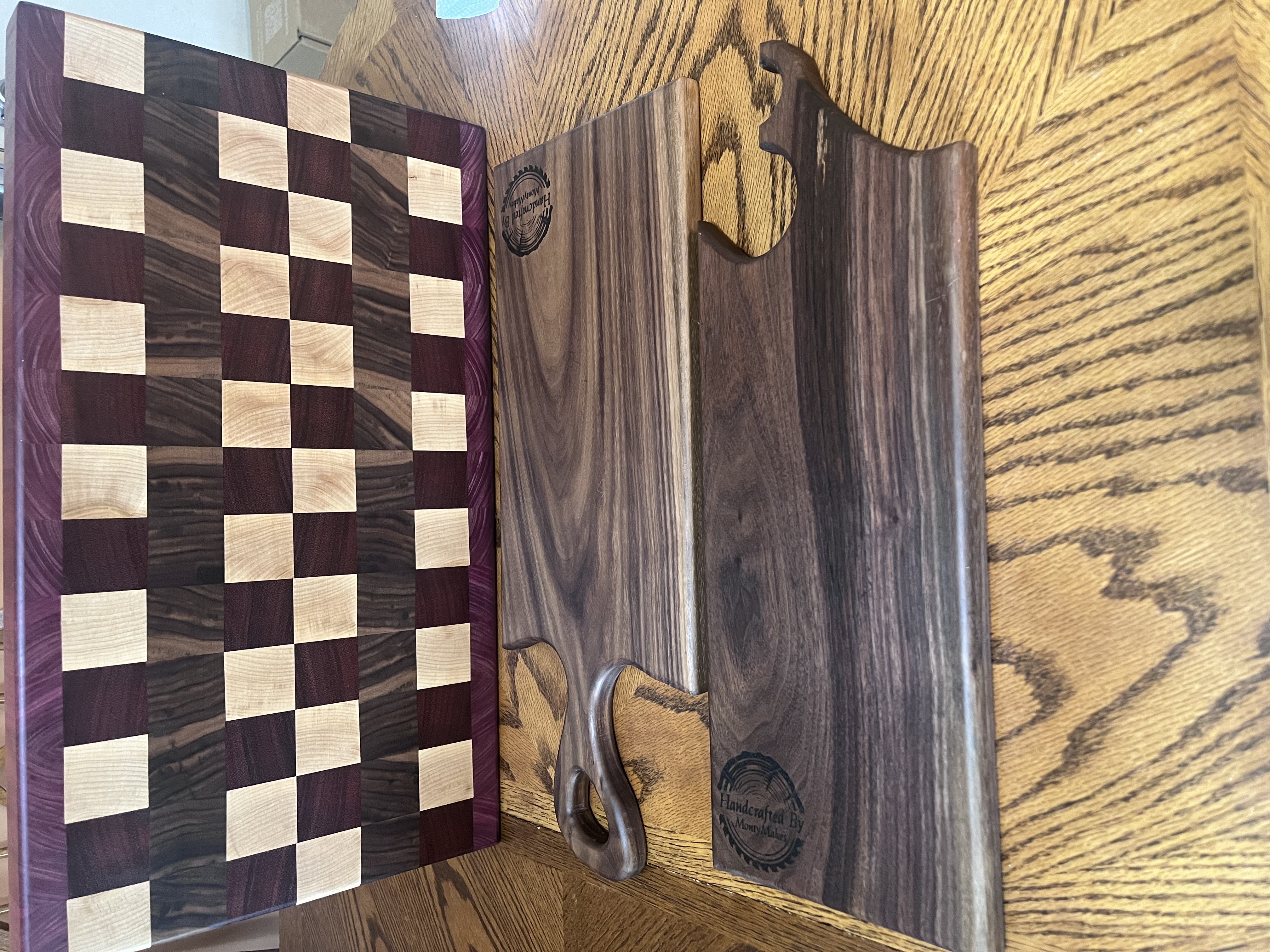 Handcrafted Wooden End Grain Cutting Board