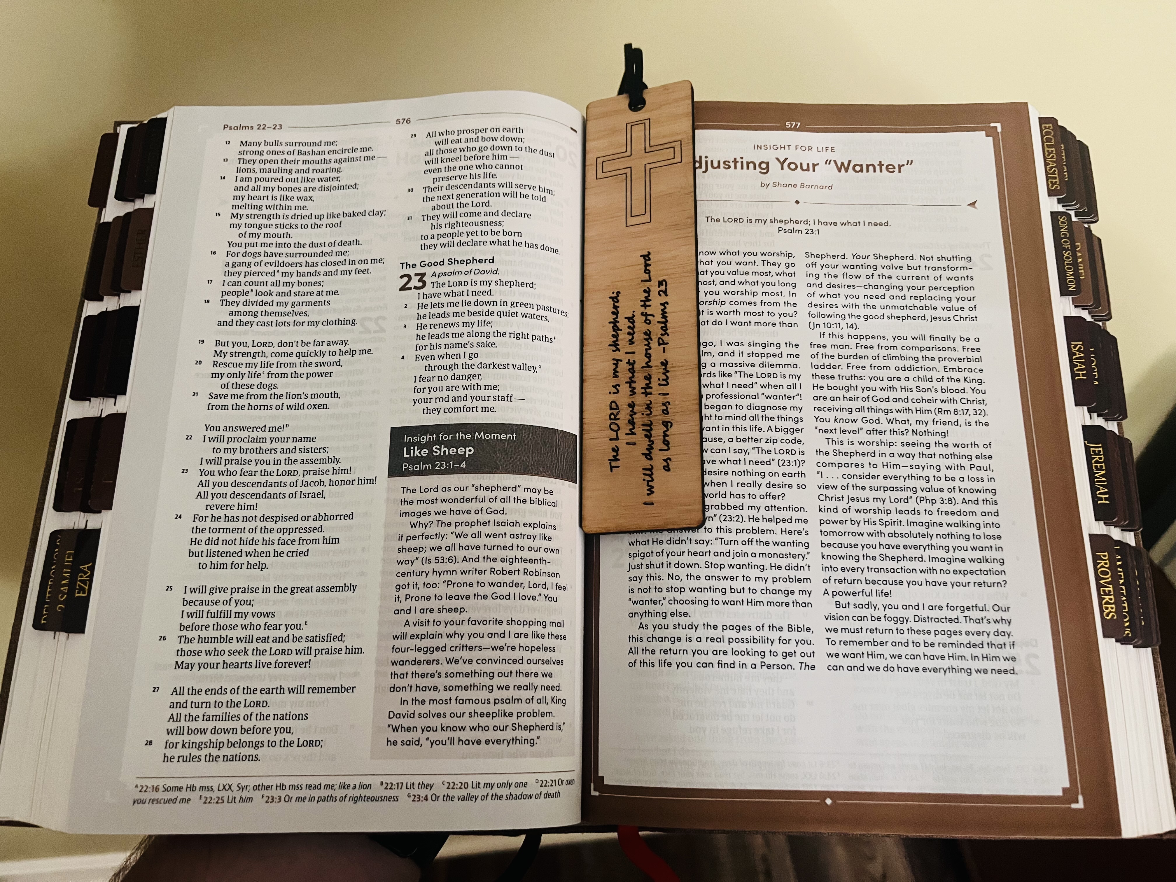 Custom Scripture Cross Bookmark