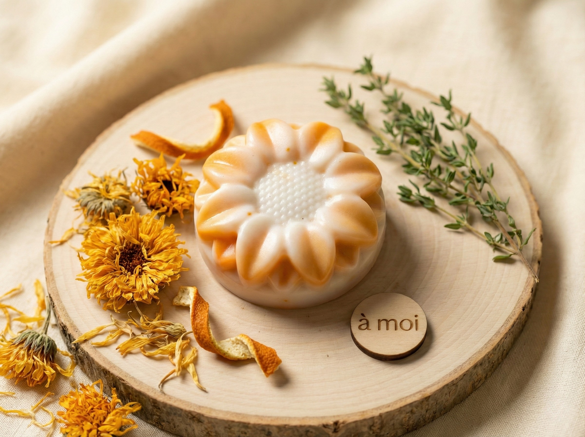 Sunflower Soap Bar (Orange)