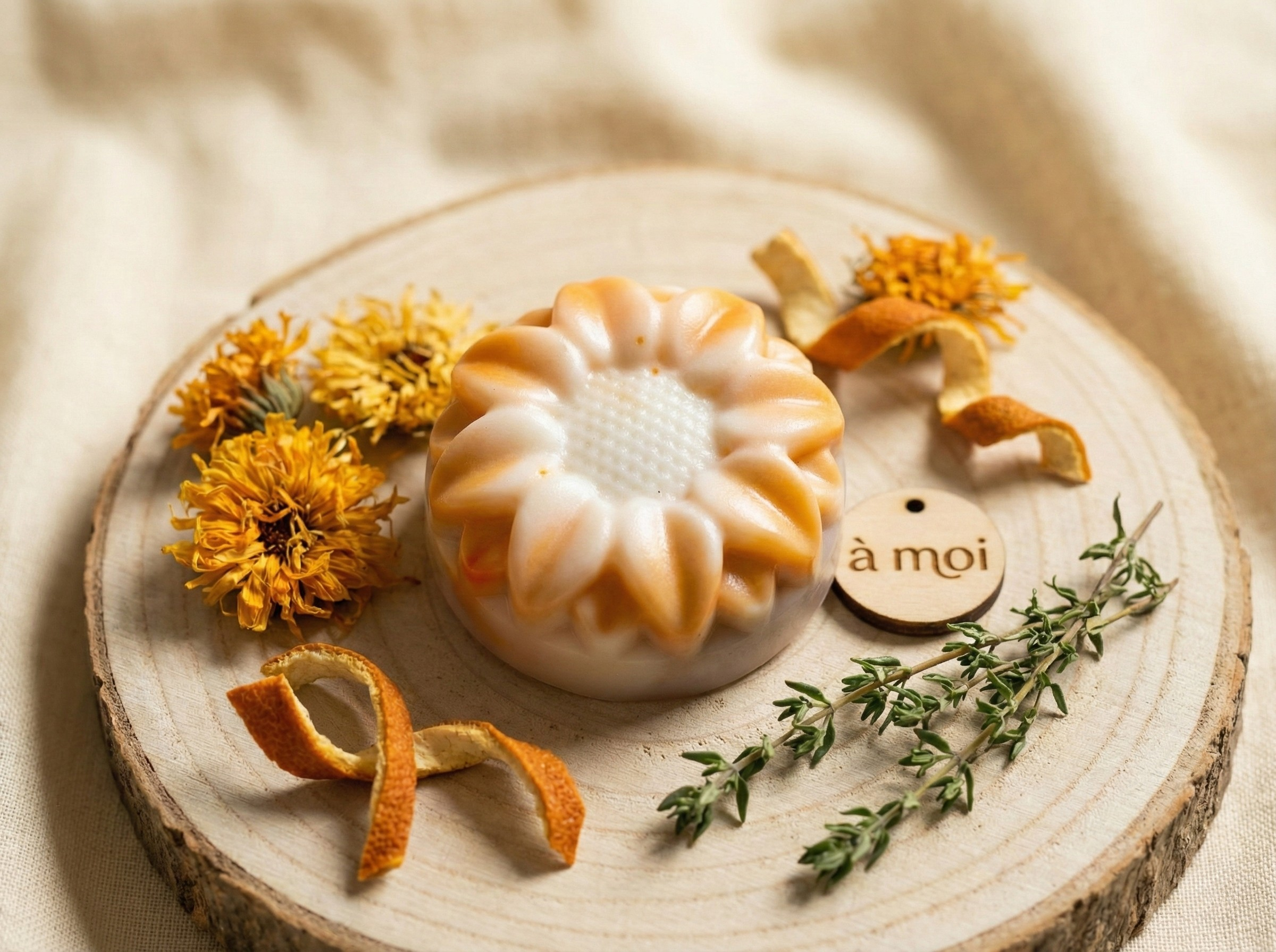 Sunflower Soap Bar (Orange)