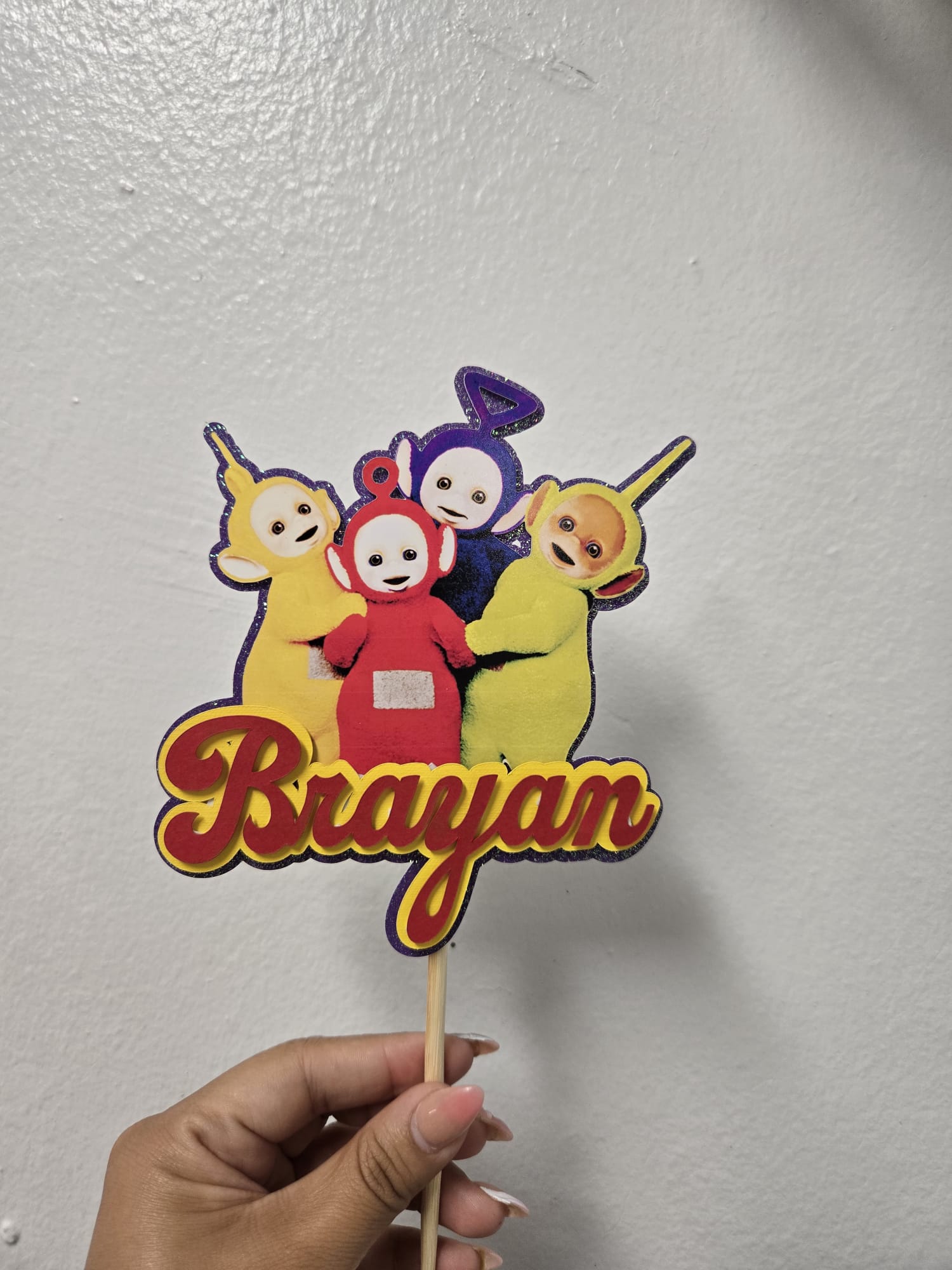 Personalized Teletubbies Cake Topper