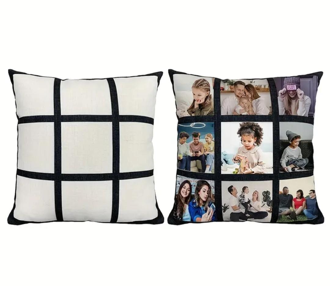 Personalized Photo Grid Pillow