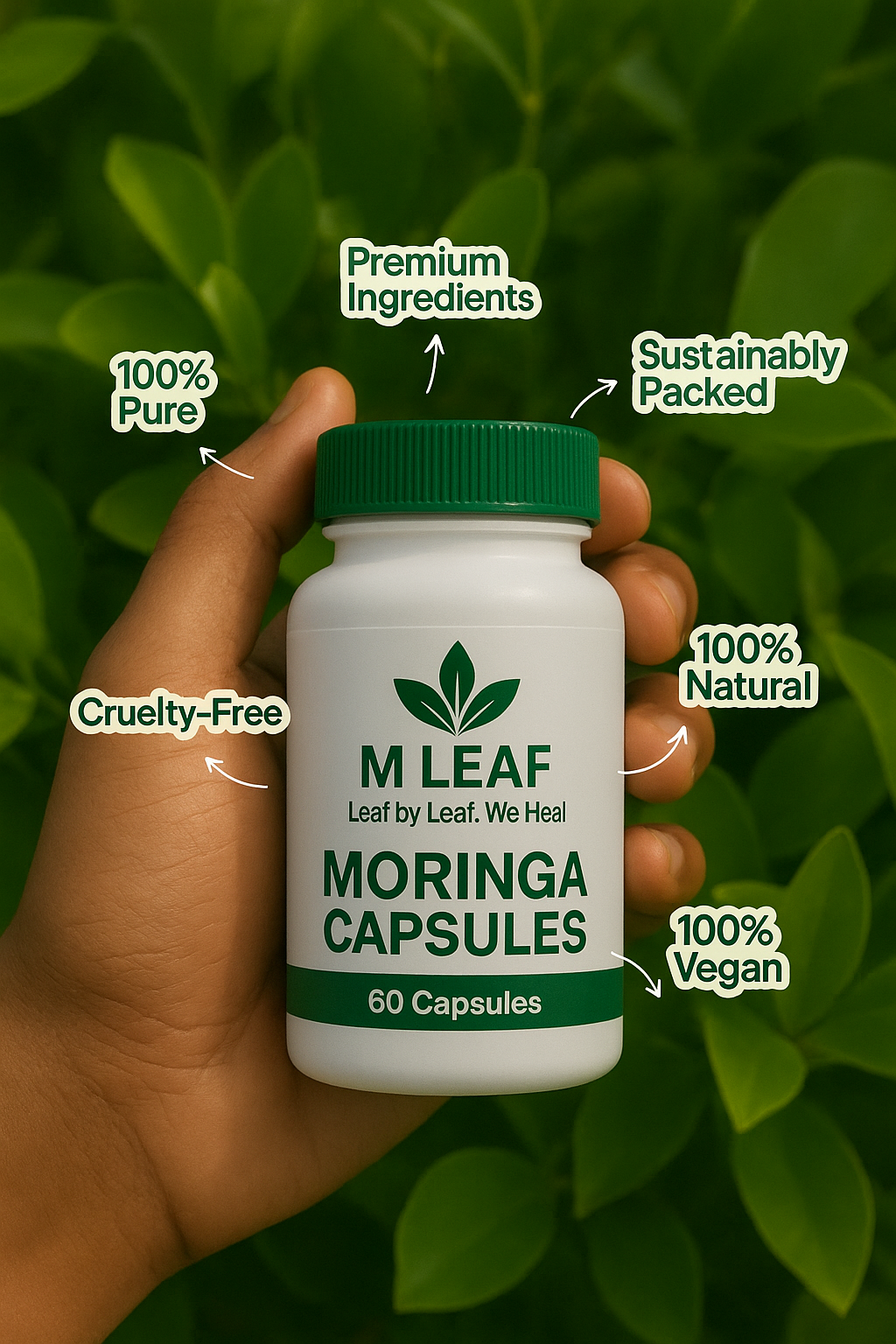 M Leaf Moringa Capsules – Wellness Formula