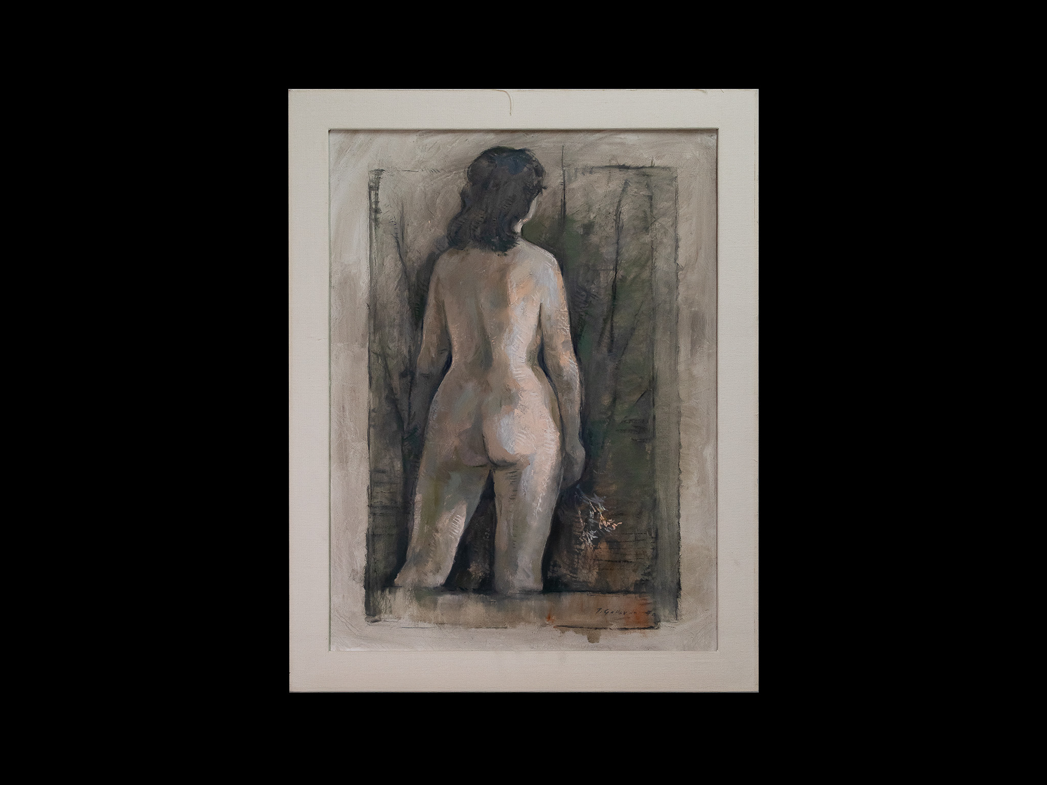 Mujer desnuda de espalda