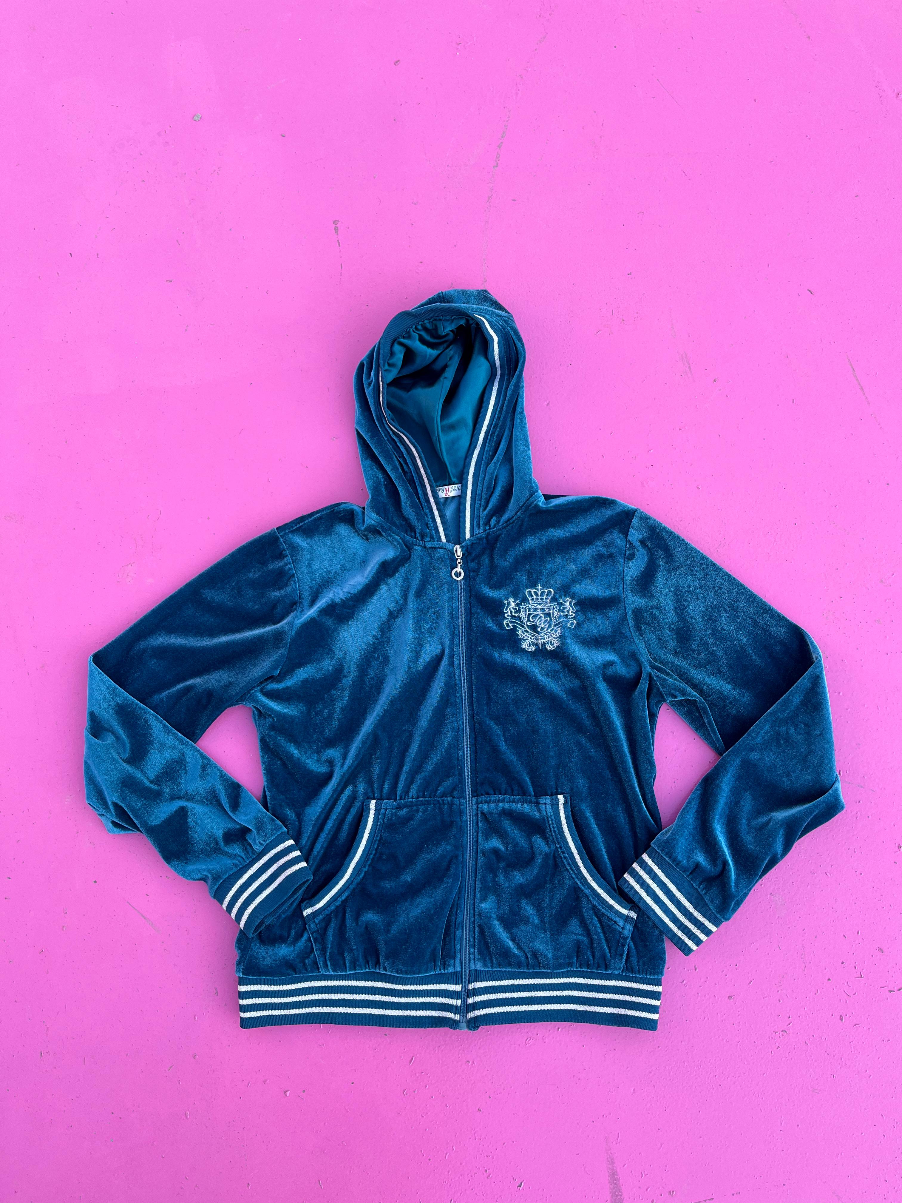 Campera Y2K Terciopelo Verde