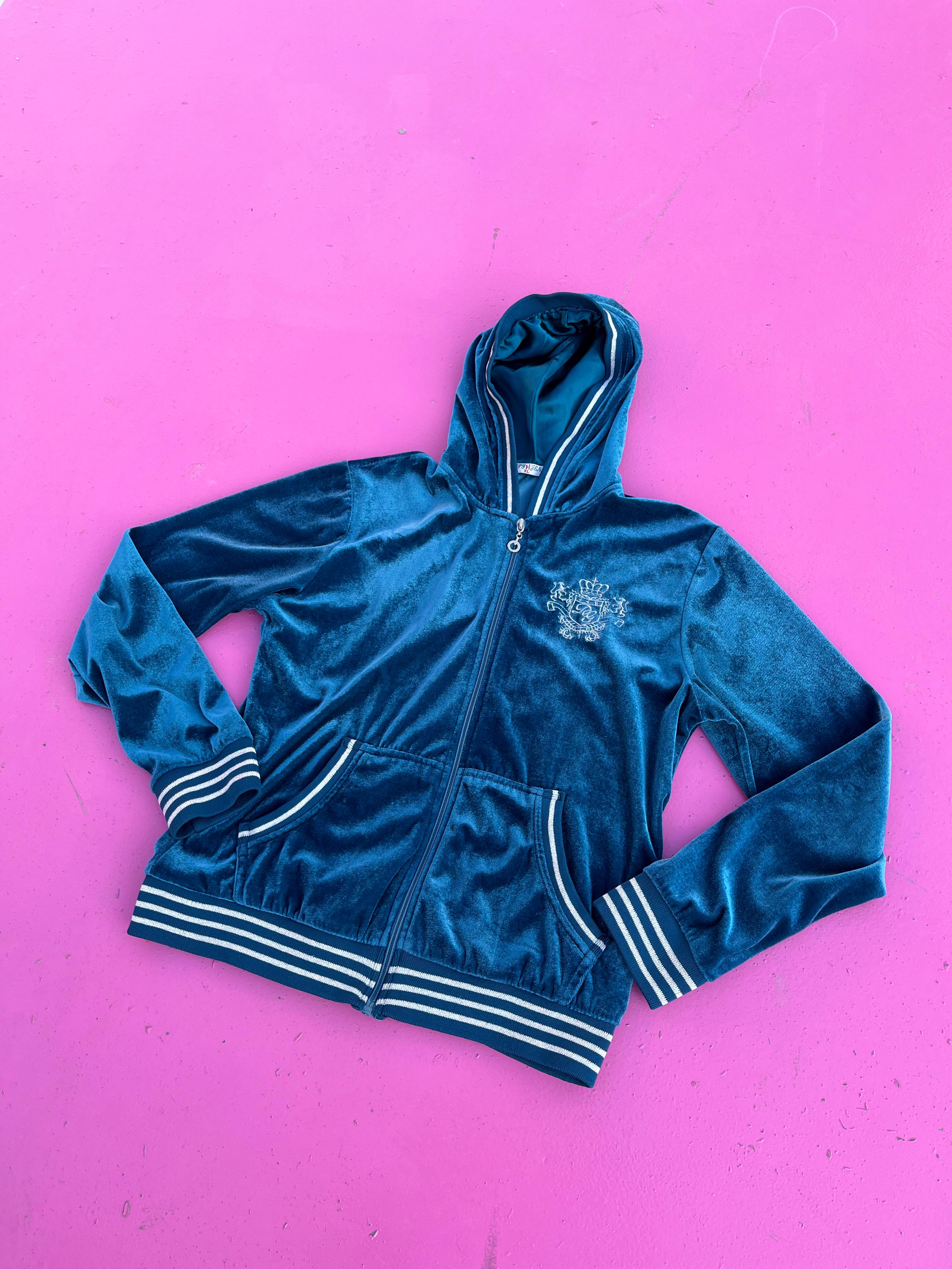 Campera Y2K Terciopelo Verde