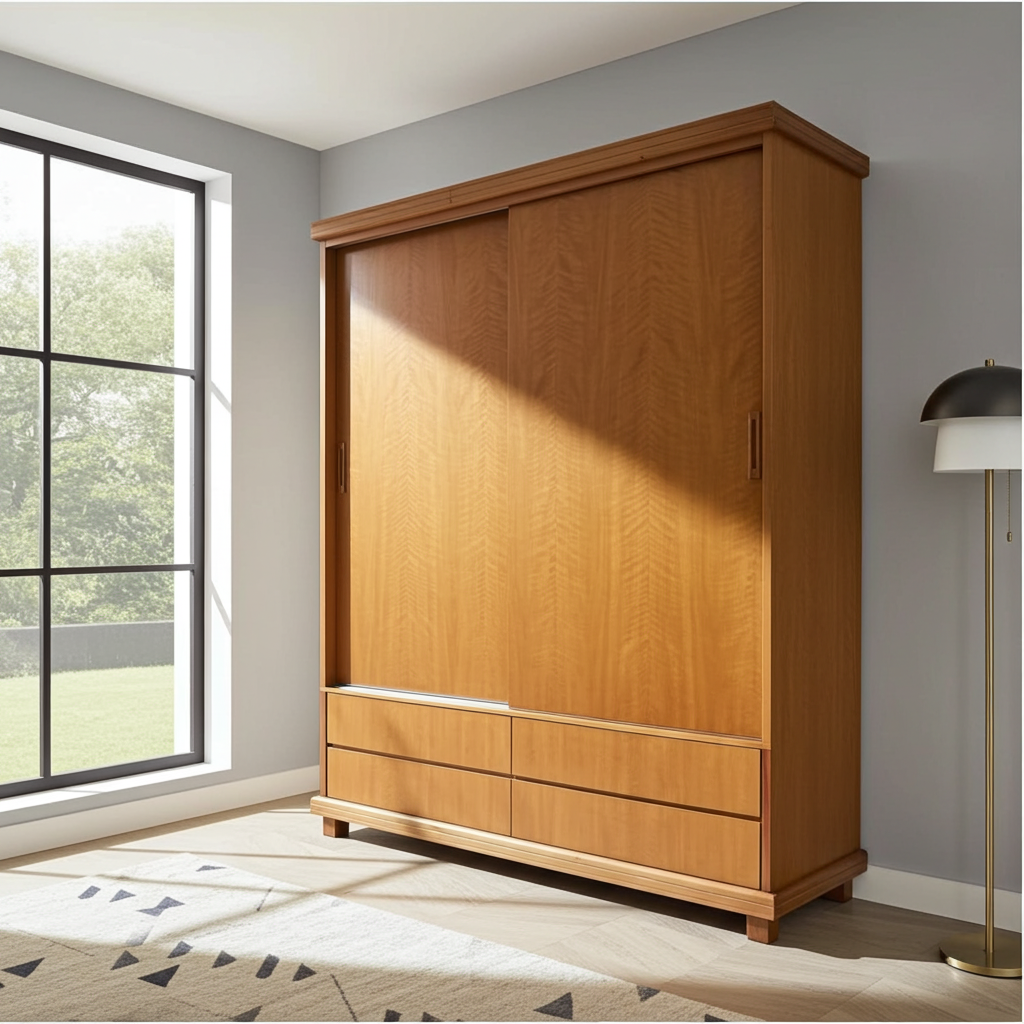 Guarda-roupa de madeira