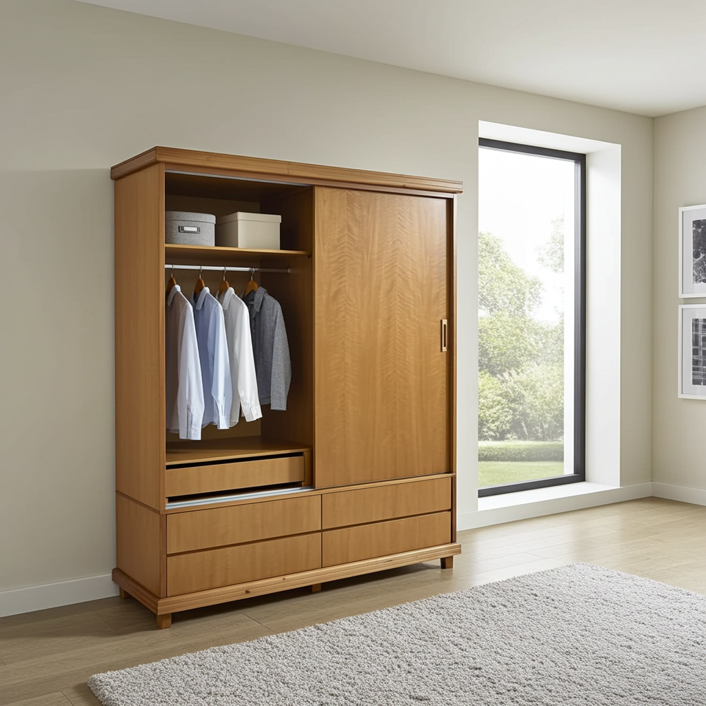 Guarda-roupa de madeira