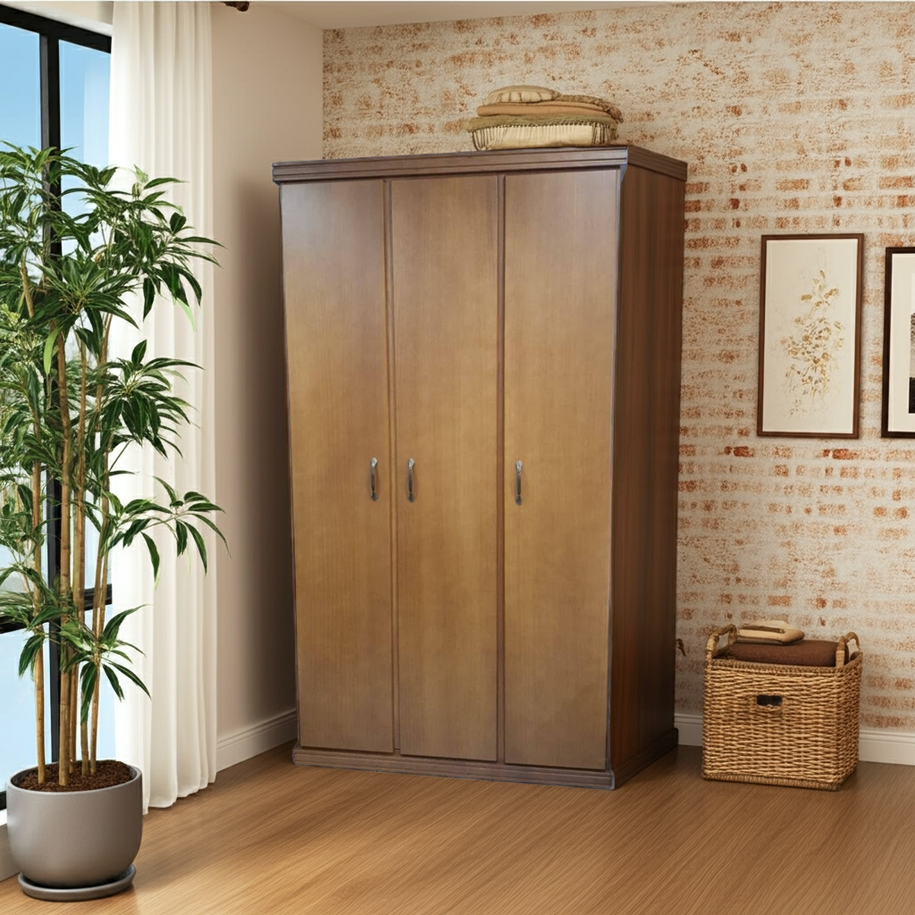 Guarda-roupa de madeira 3 portas Jequitibá