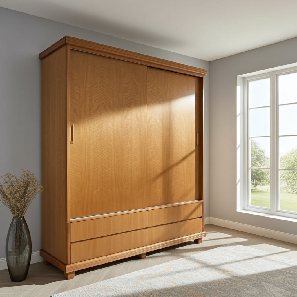 Guarda-roupa de madeira