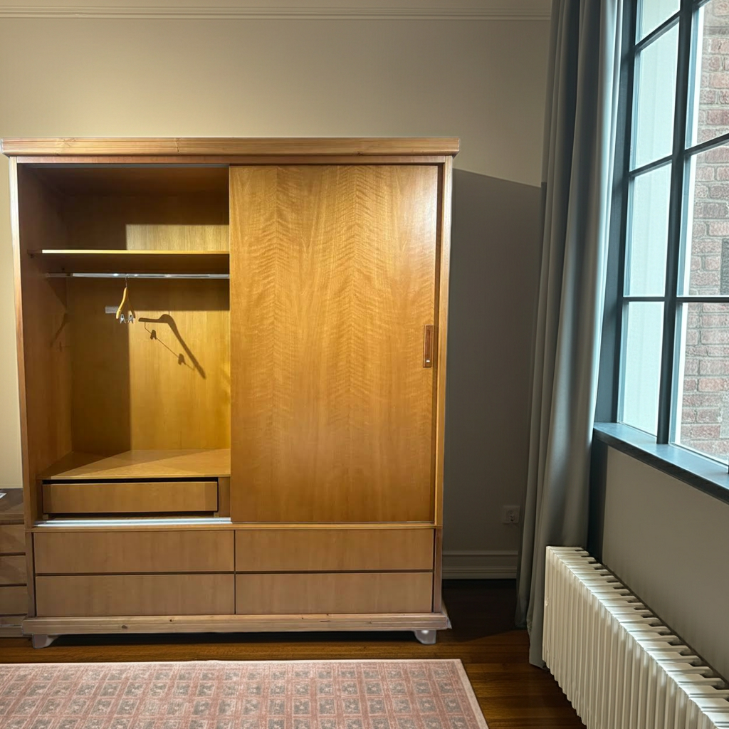 Guarda-roupa de madeira