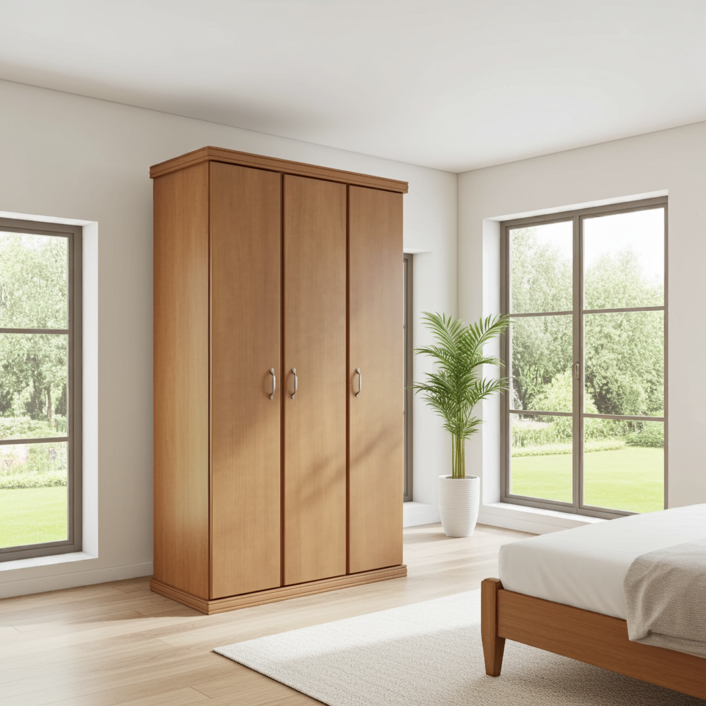 Guarda-roupa de madeira 3 portas Jequitibá