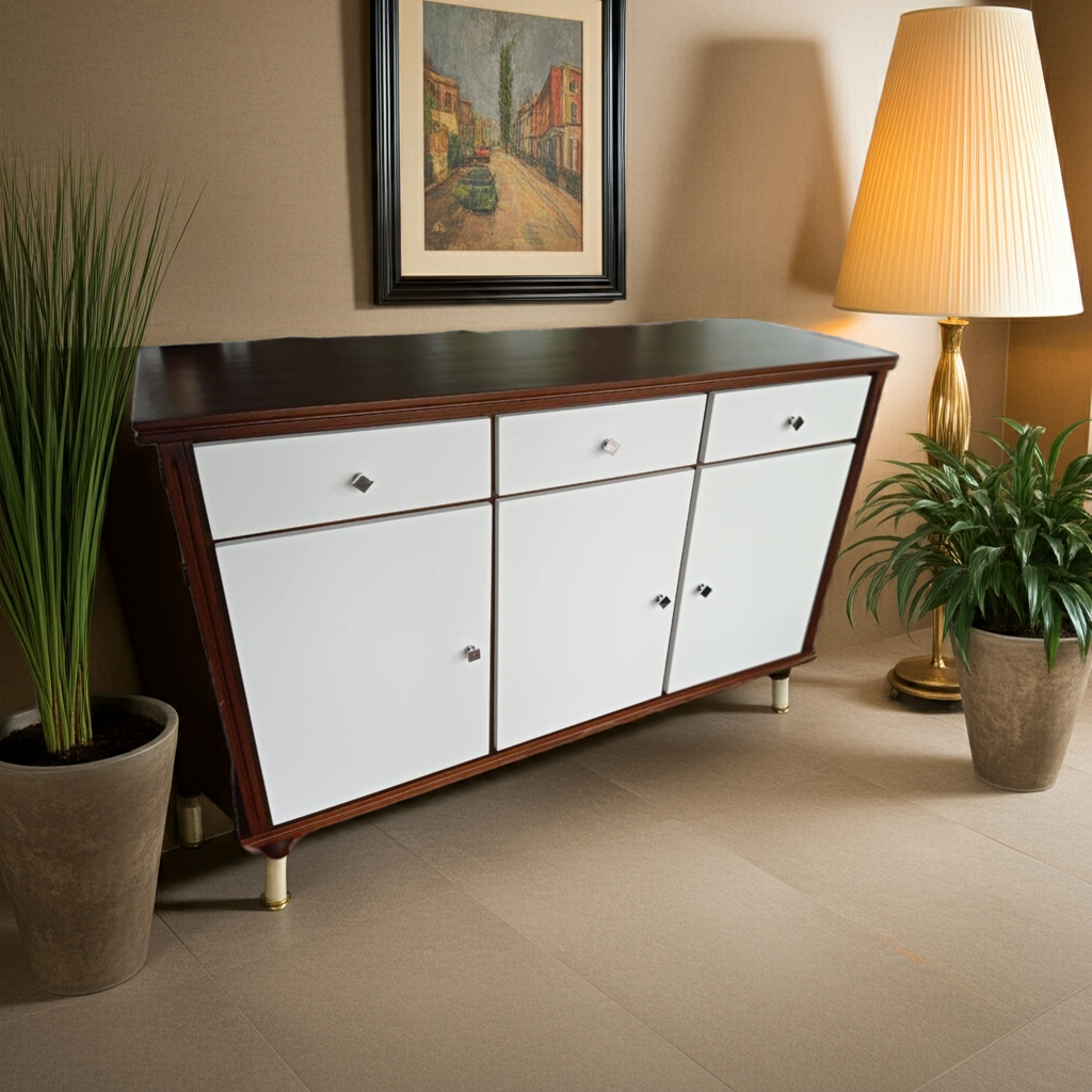 Buffet de Madeira com pintura em laca