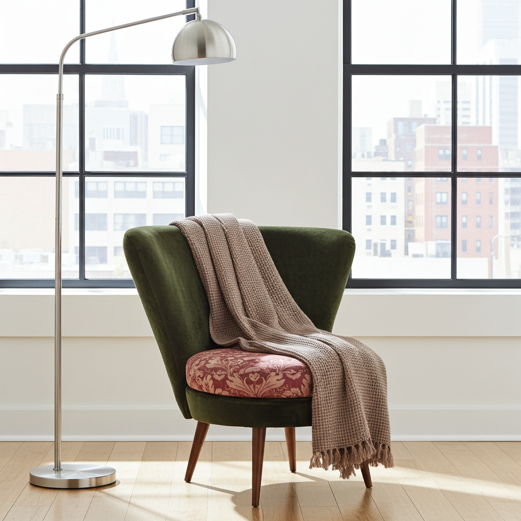 Poltrona Francesa elegante verde