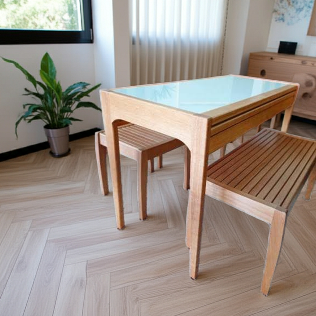 Aparador/Mesa Extensível de madeira Versátil